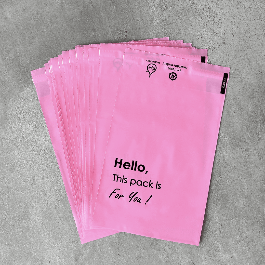 18x25 cm Pink Eco-Friendly Poly Mailer