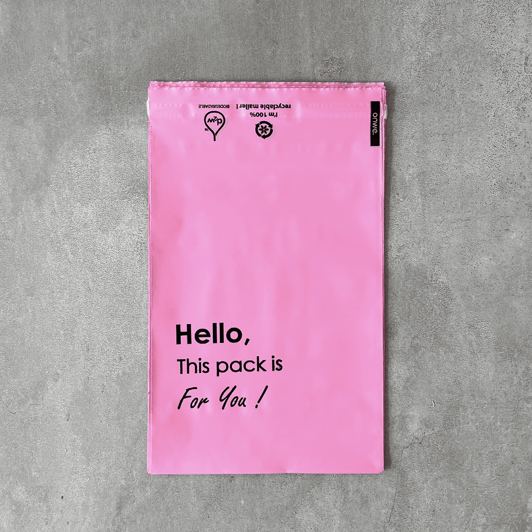 18x25 cm Pink Eco-Friendly Poly Mailer