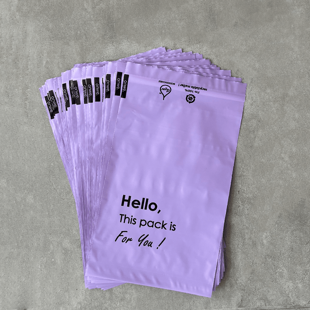 18x25 cm Lilac Eco-Friendly Poly Mailers