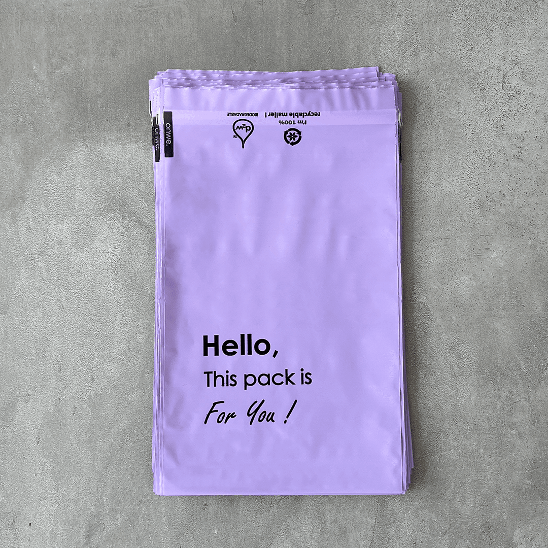 18x25 cm Lilac Eco-Friendly Poly Mailers