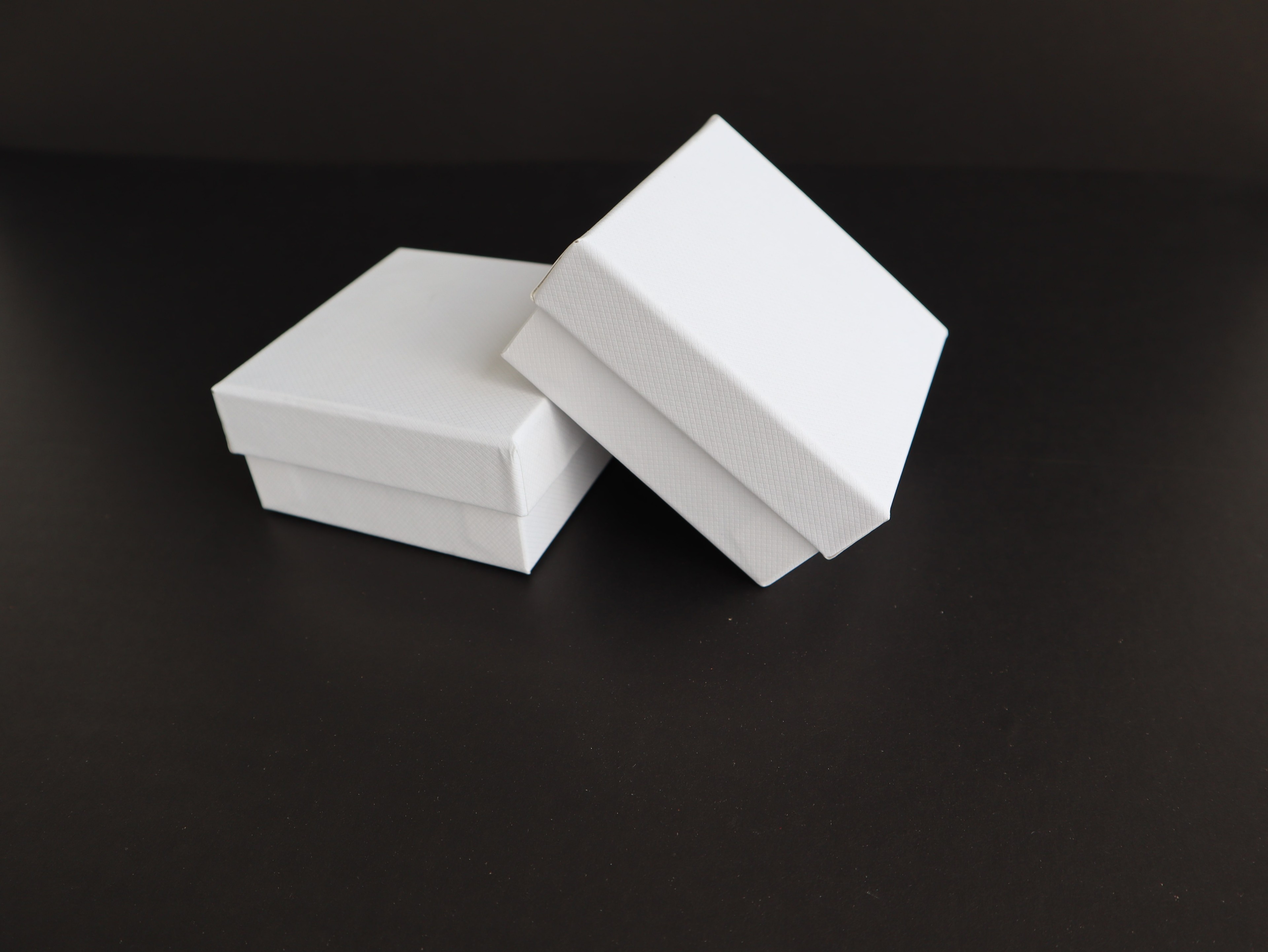 8x6x4 cm Eco-Friendly White Jewelry Box