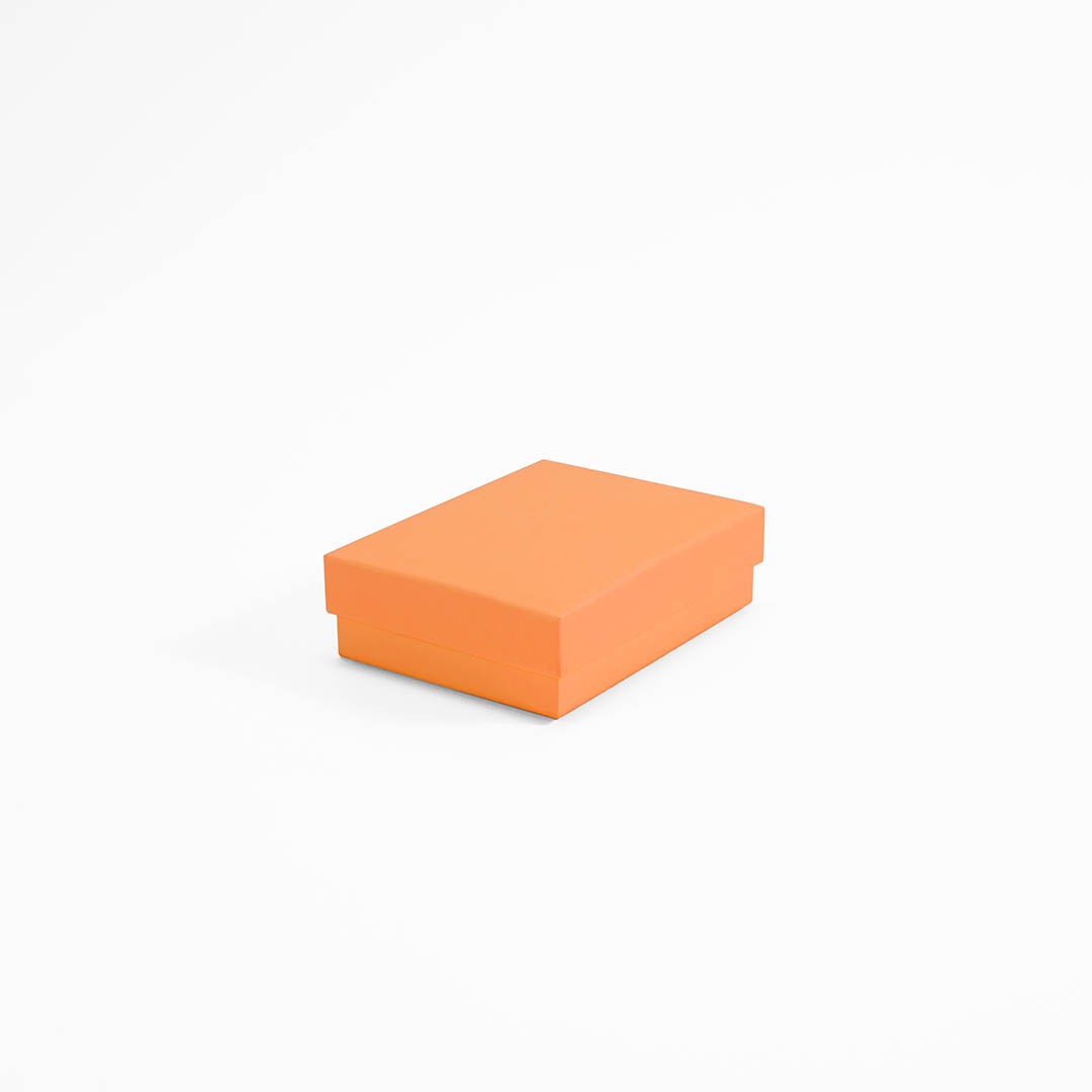 8x6x3 cm Eco-Friendly Orange Colored Jewelry Box