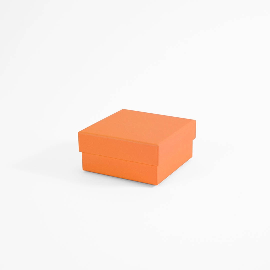 8x6x4 cm Eco-Friendly Orange Colored Jewelry Box