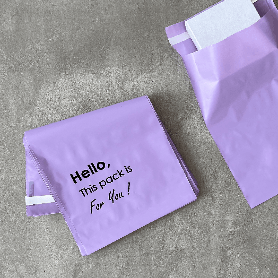 18x25 cm Lilac Eco-Friendly Poly Mailers