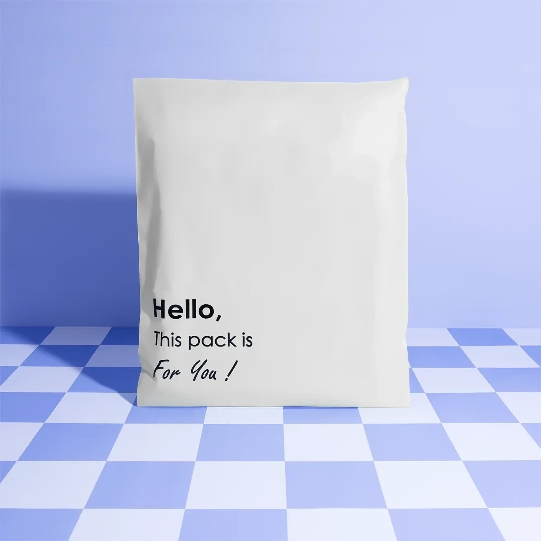 45x55 cm Beyaz Renk Doğa Dostu Kargo Poşeti