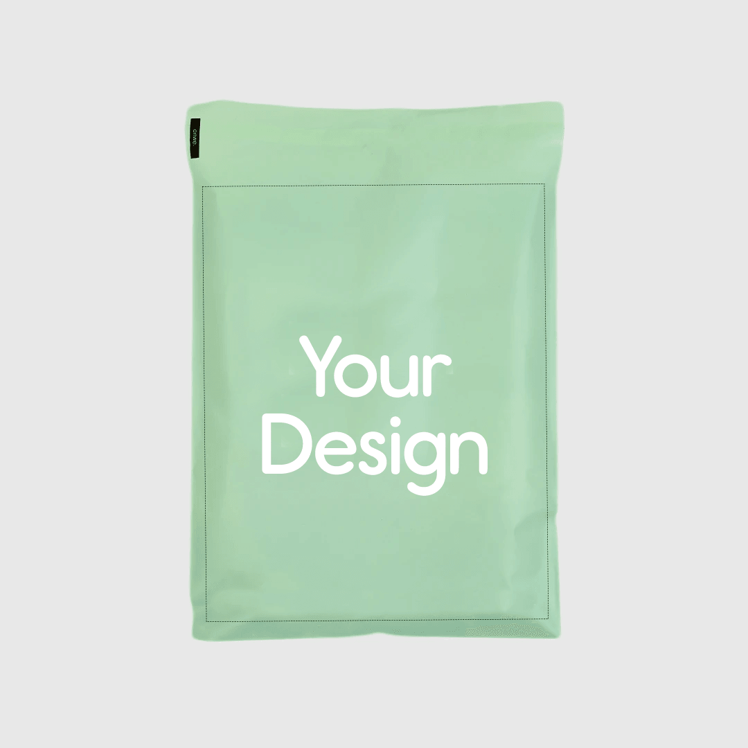 Custom Mint Green Eco-Friendly Poly Mailers for Your Brand