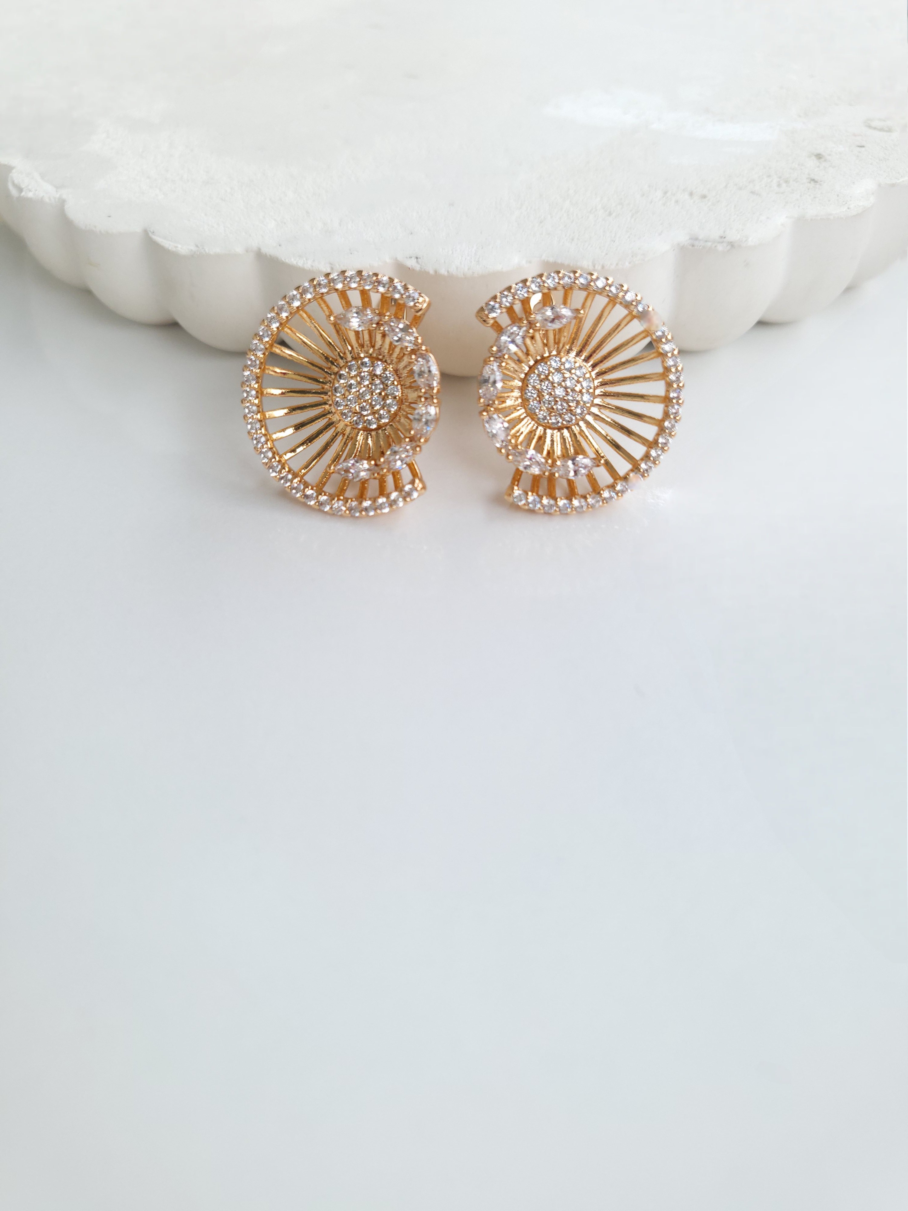 Xuping Rose Gold Taşlı Küpe