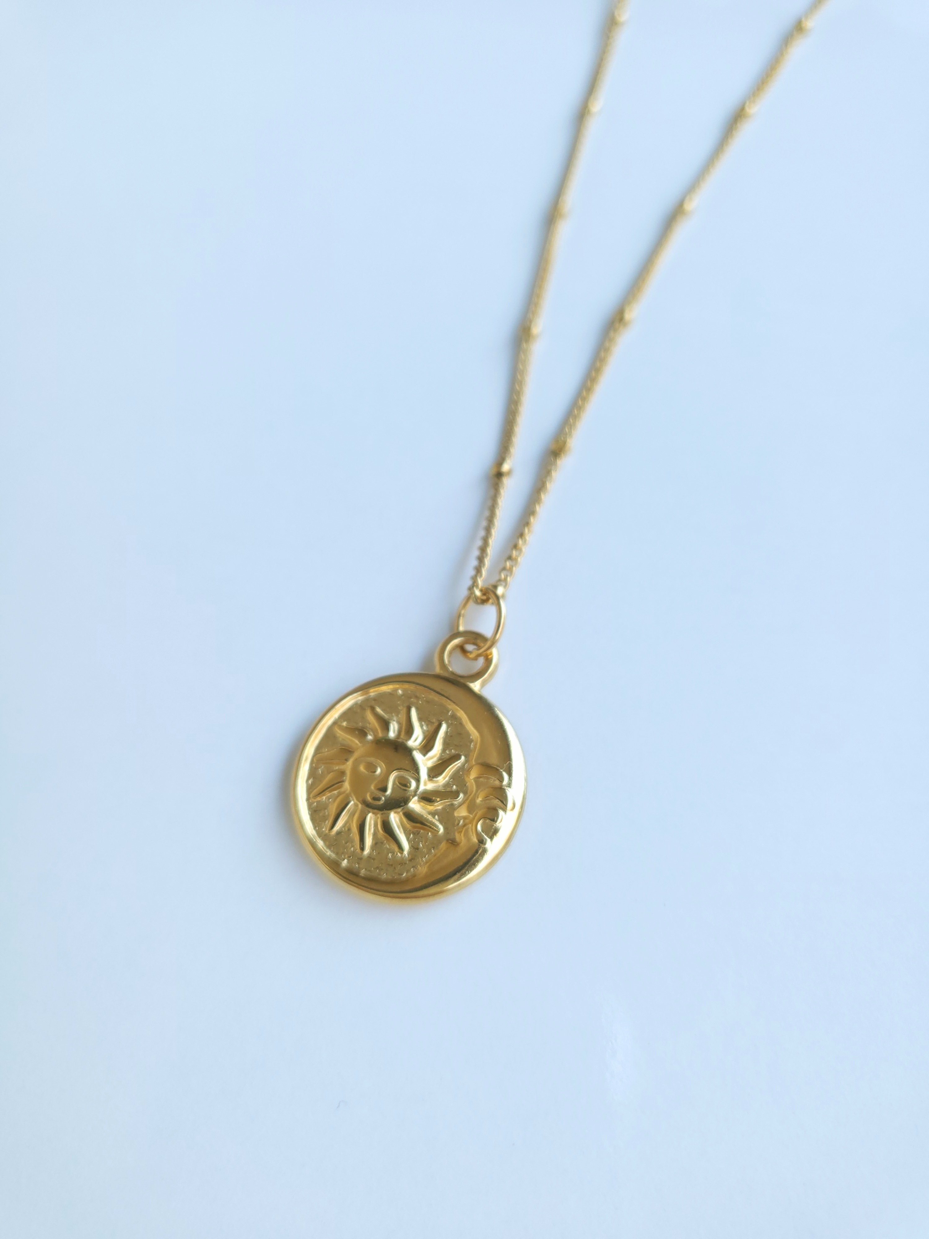 Çelik Gold Sky Antik Kolye