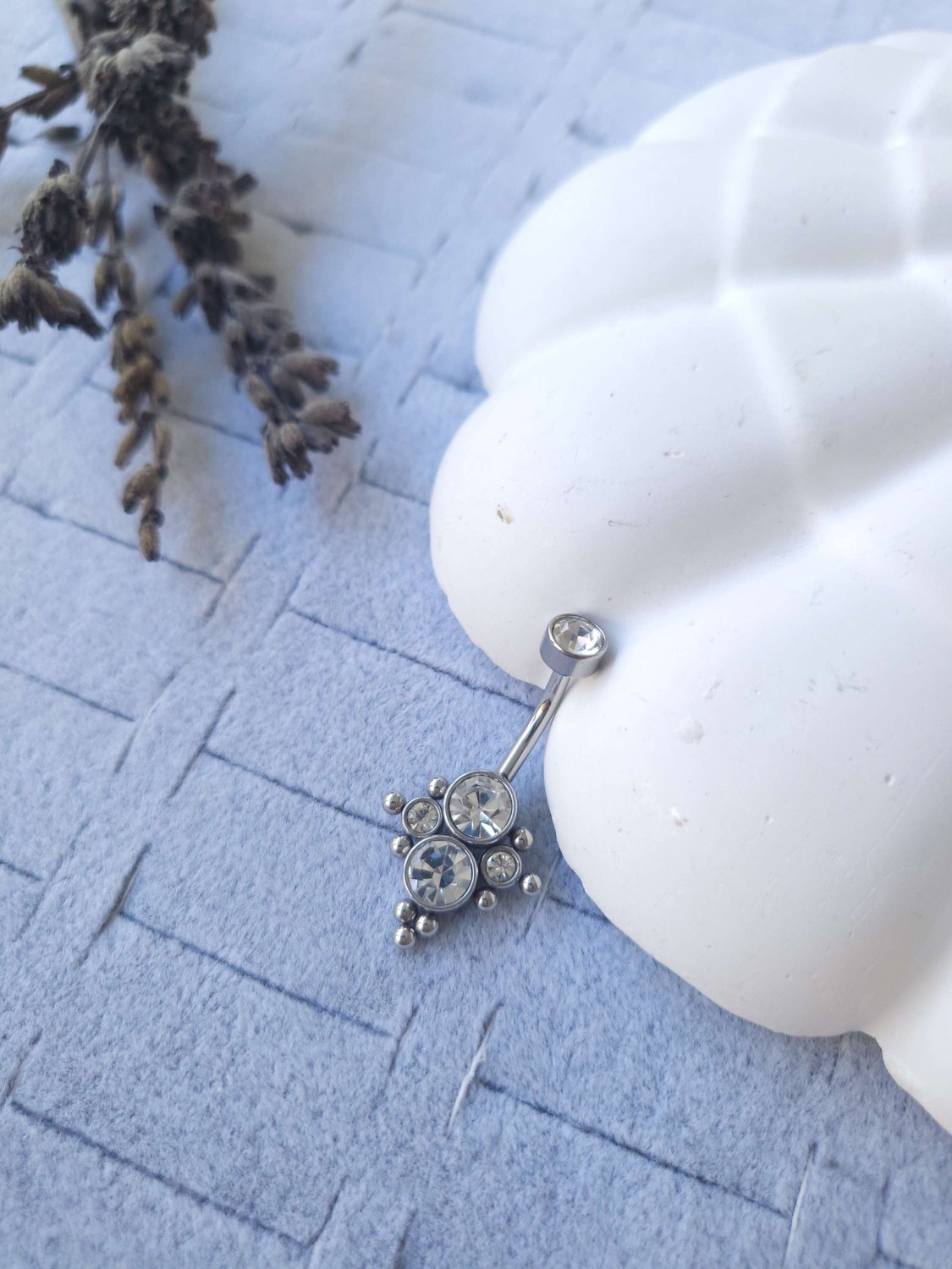 Çelik Silver Göbek Piercing