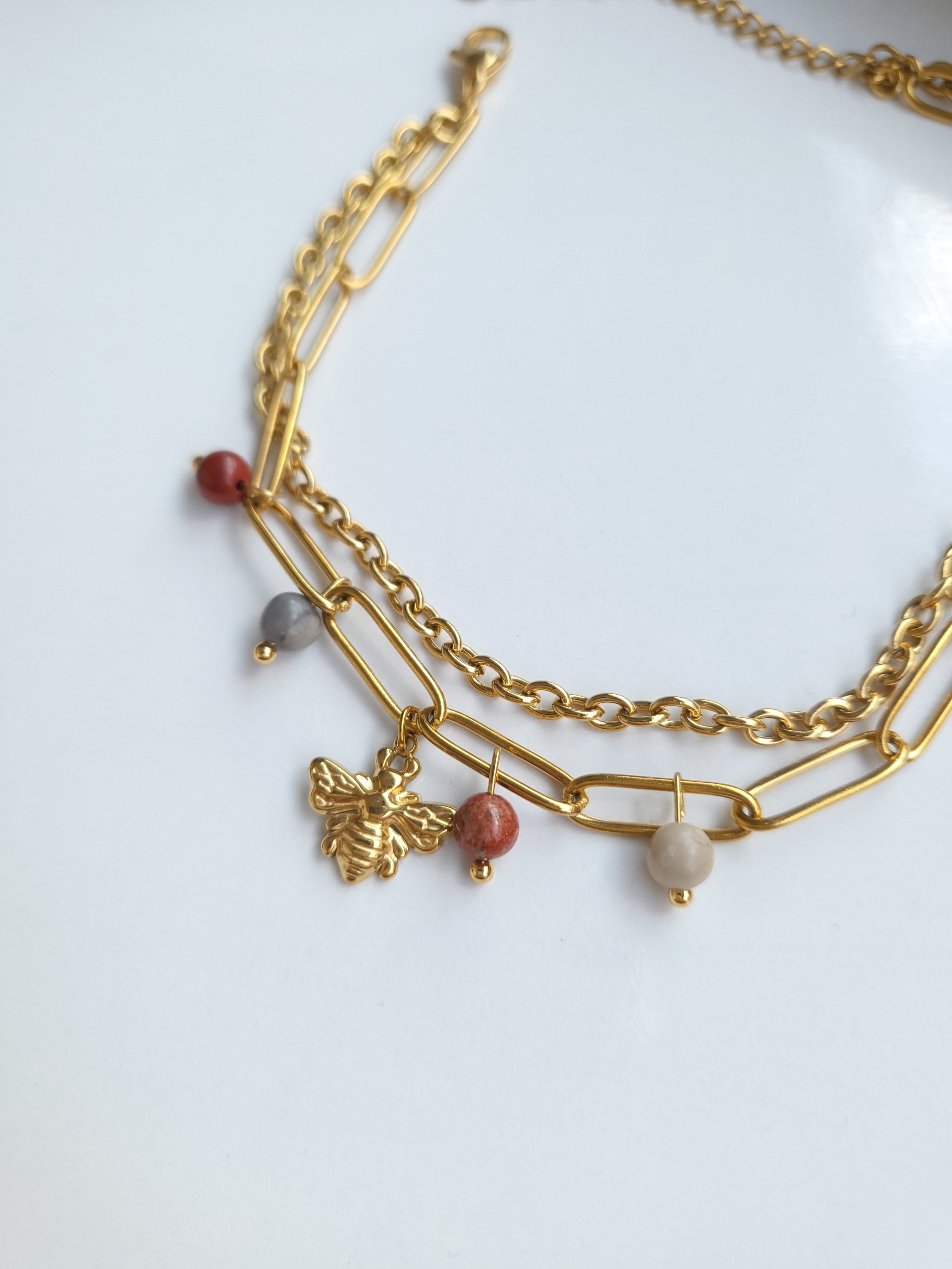 Çelik Gold 2'li Arılı Halhal