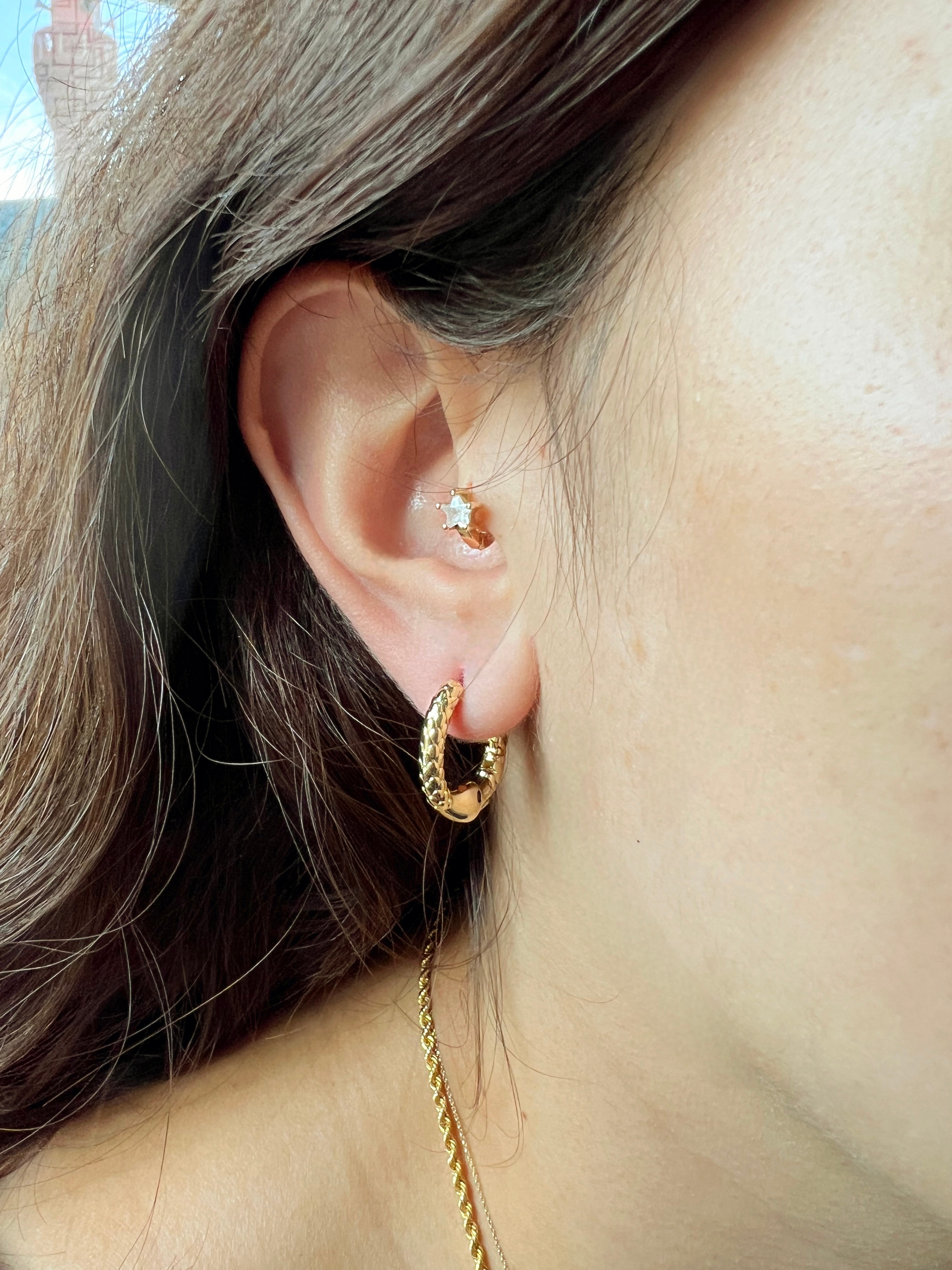 Xuping Gold Yılan Küpe