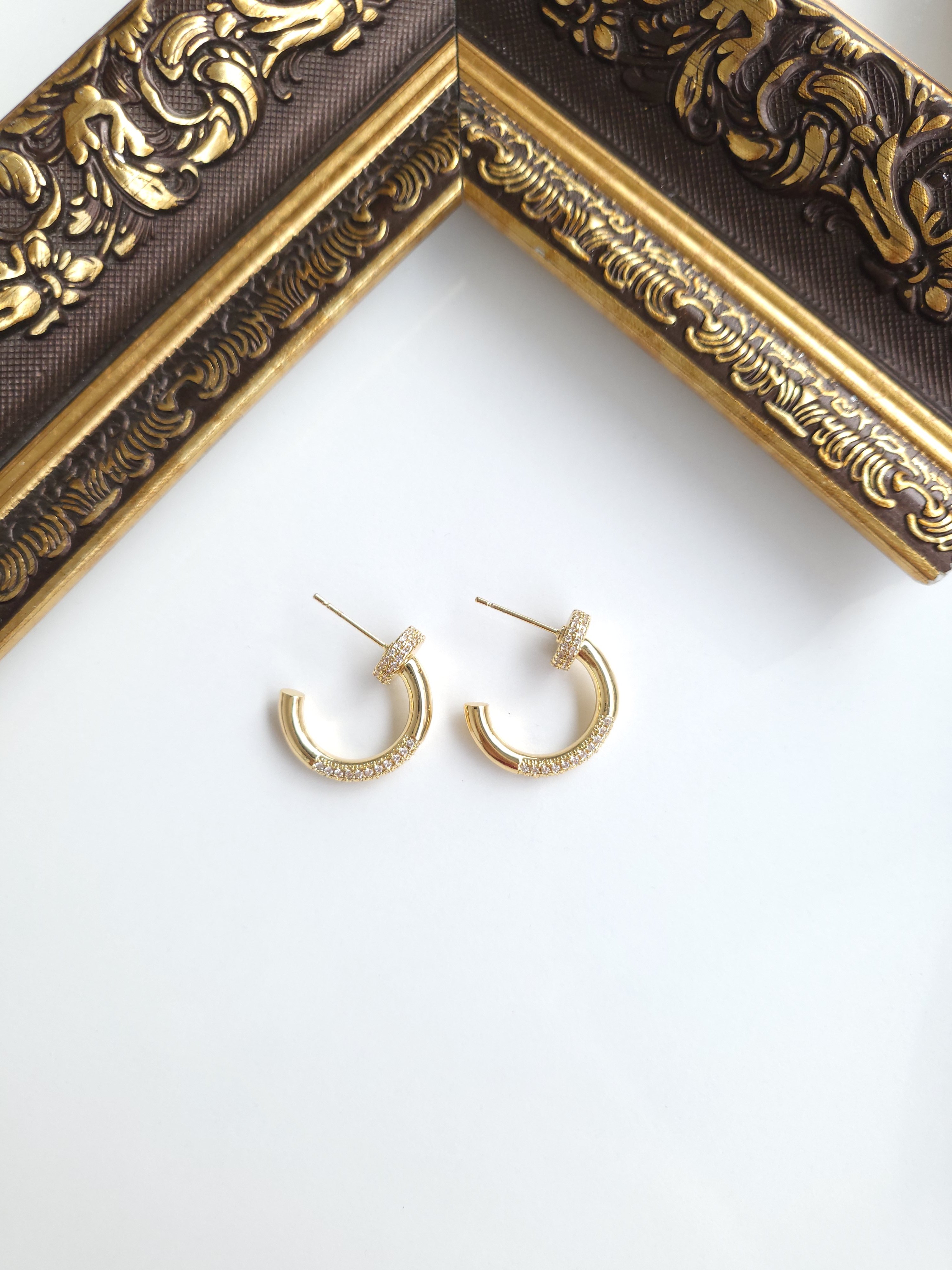 Çelik Gold Fashion Küpe