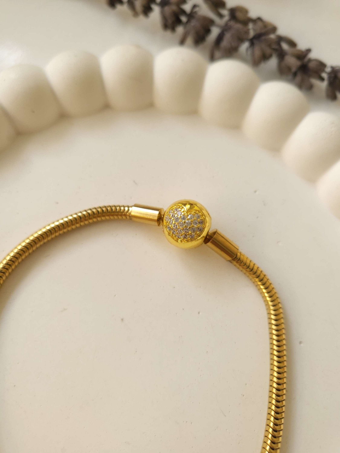 Çelik Gold Pandora Bileklik