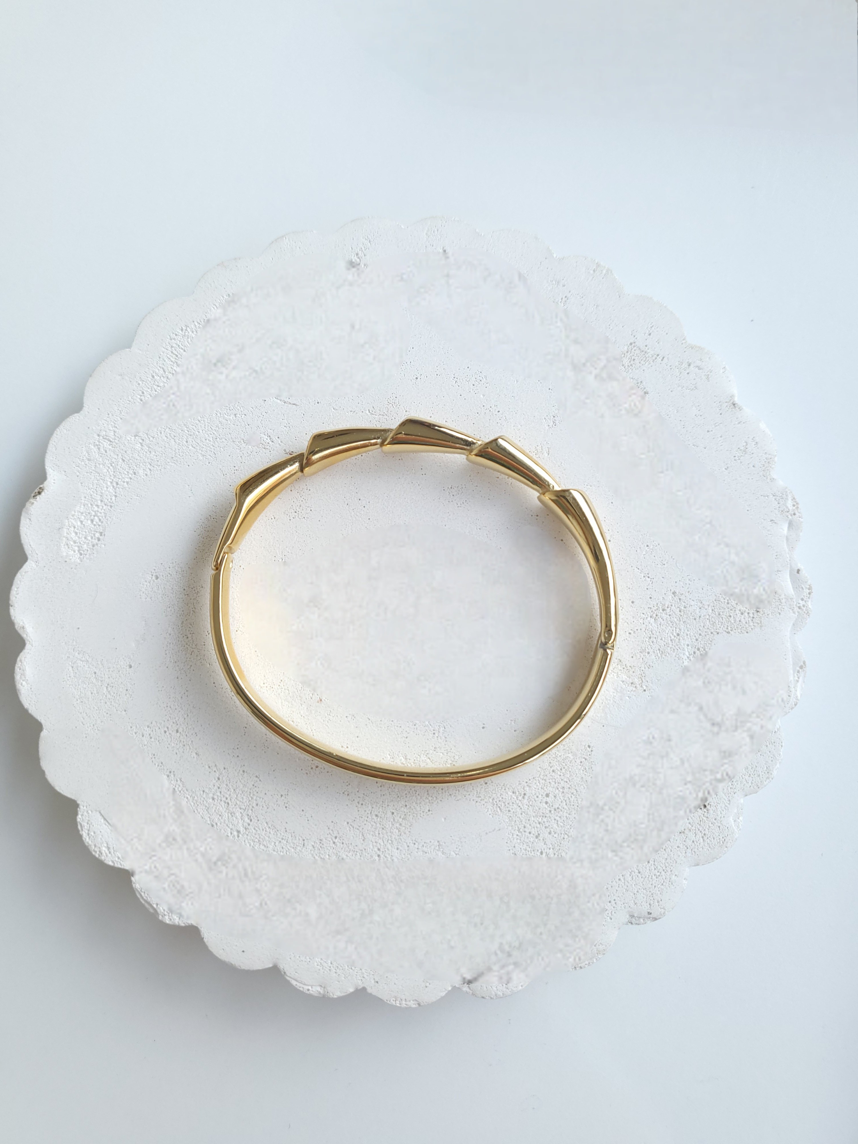 Luxury Çelik Gold Diamond Kelepçe