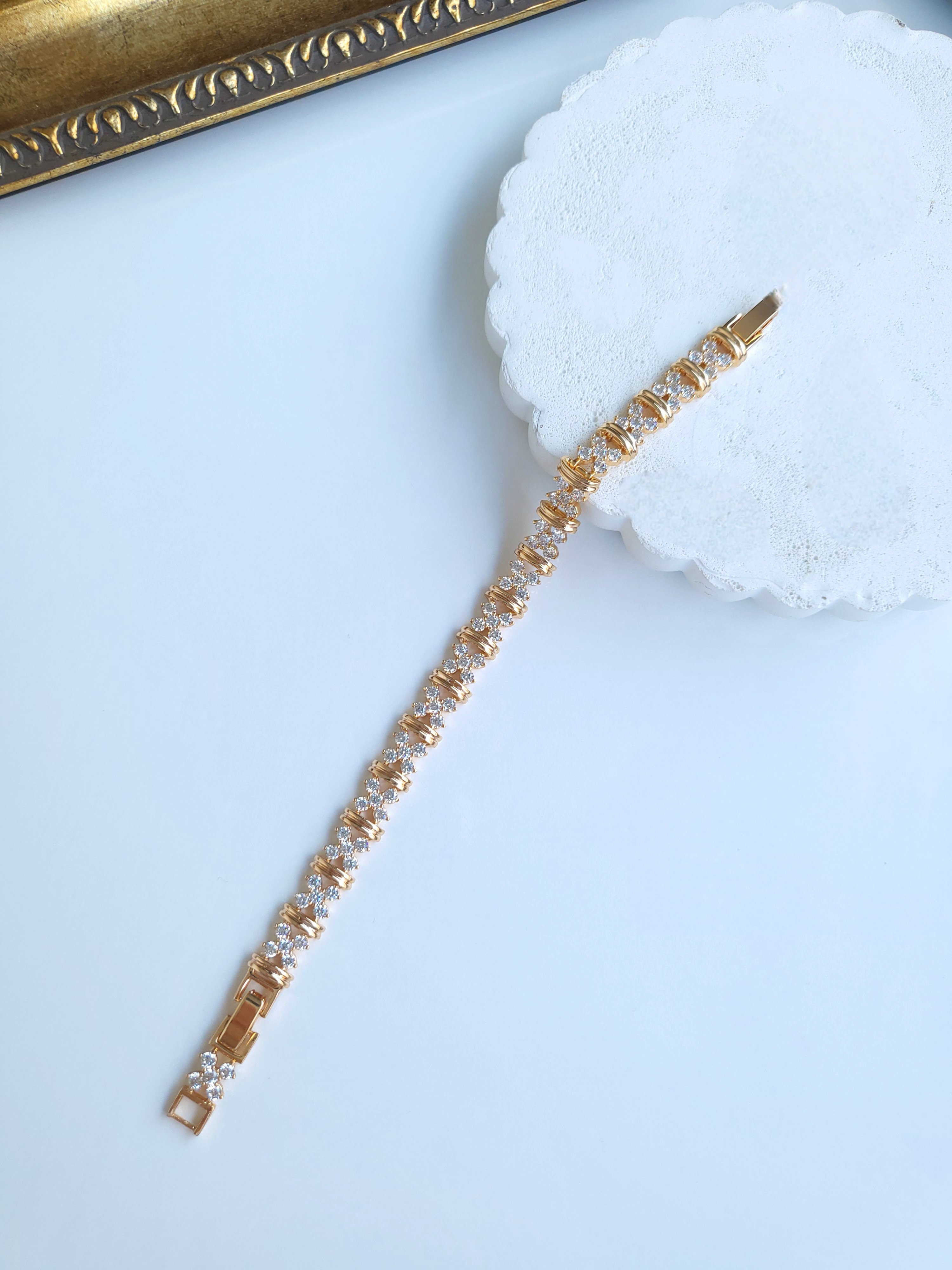 Xuping Rose Gold Fashion Taşlı Bileklik