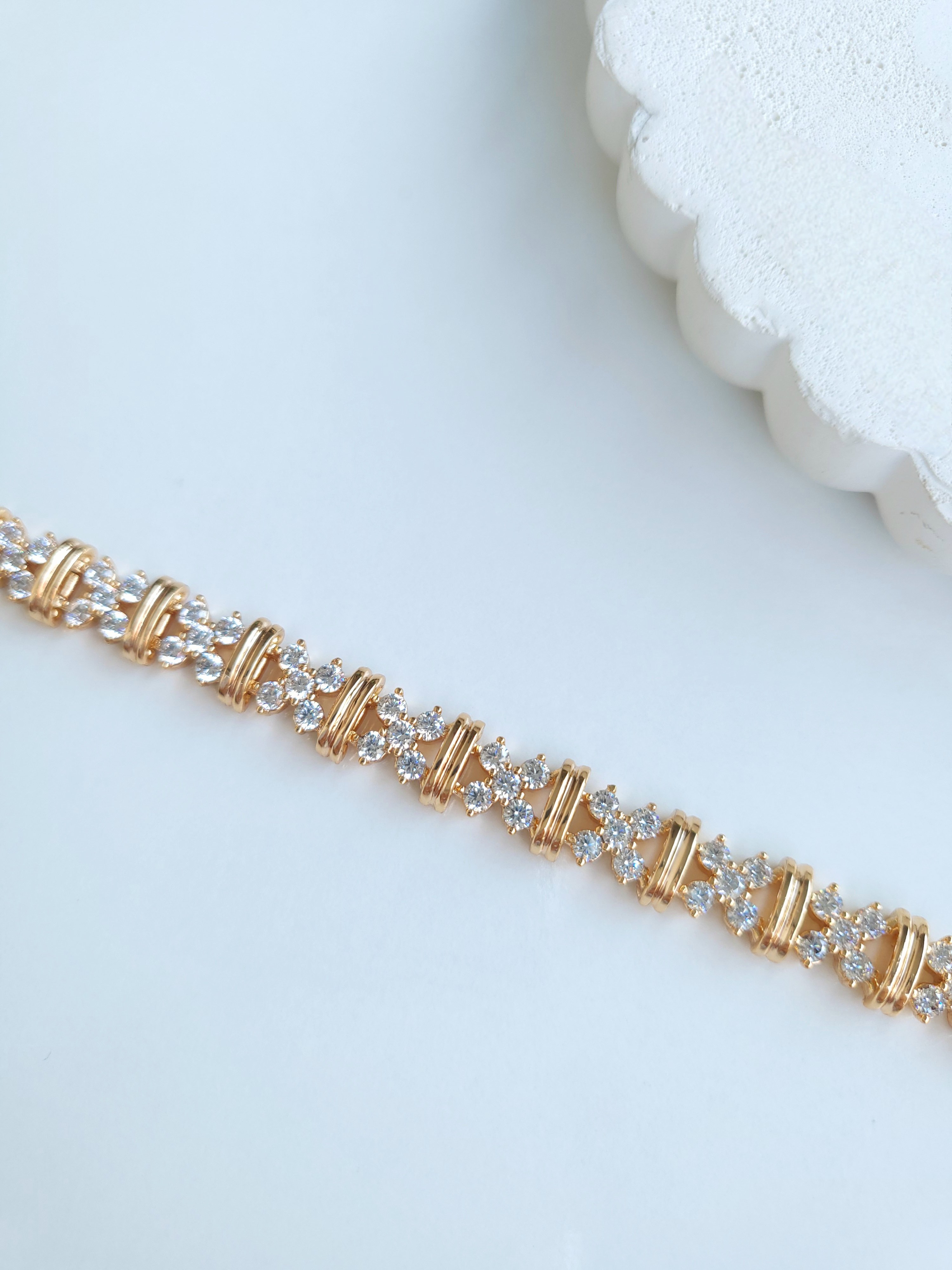 Xuping Rose Gold Fashion Taşlı Bileklik