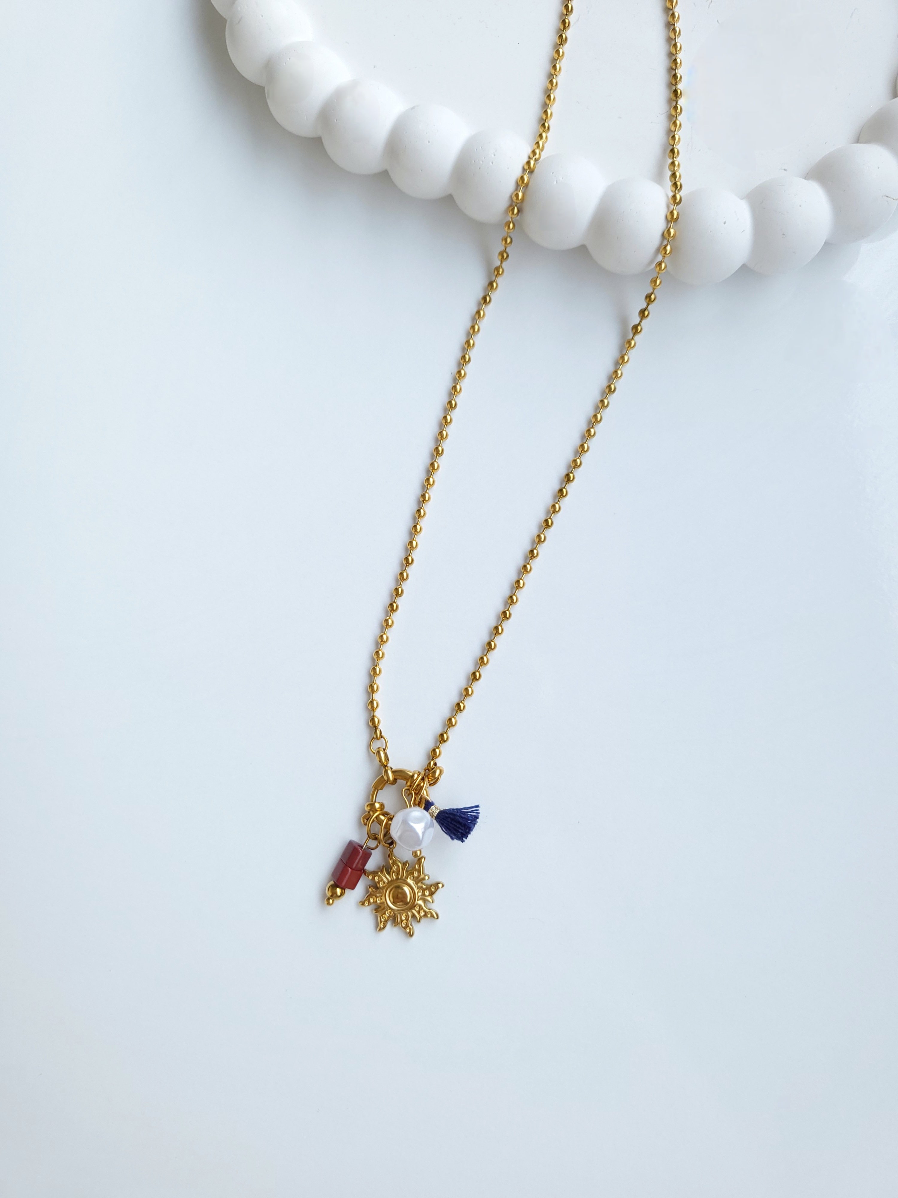 Çelik Gold Summer Charm Sun Kolye