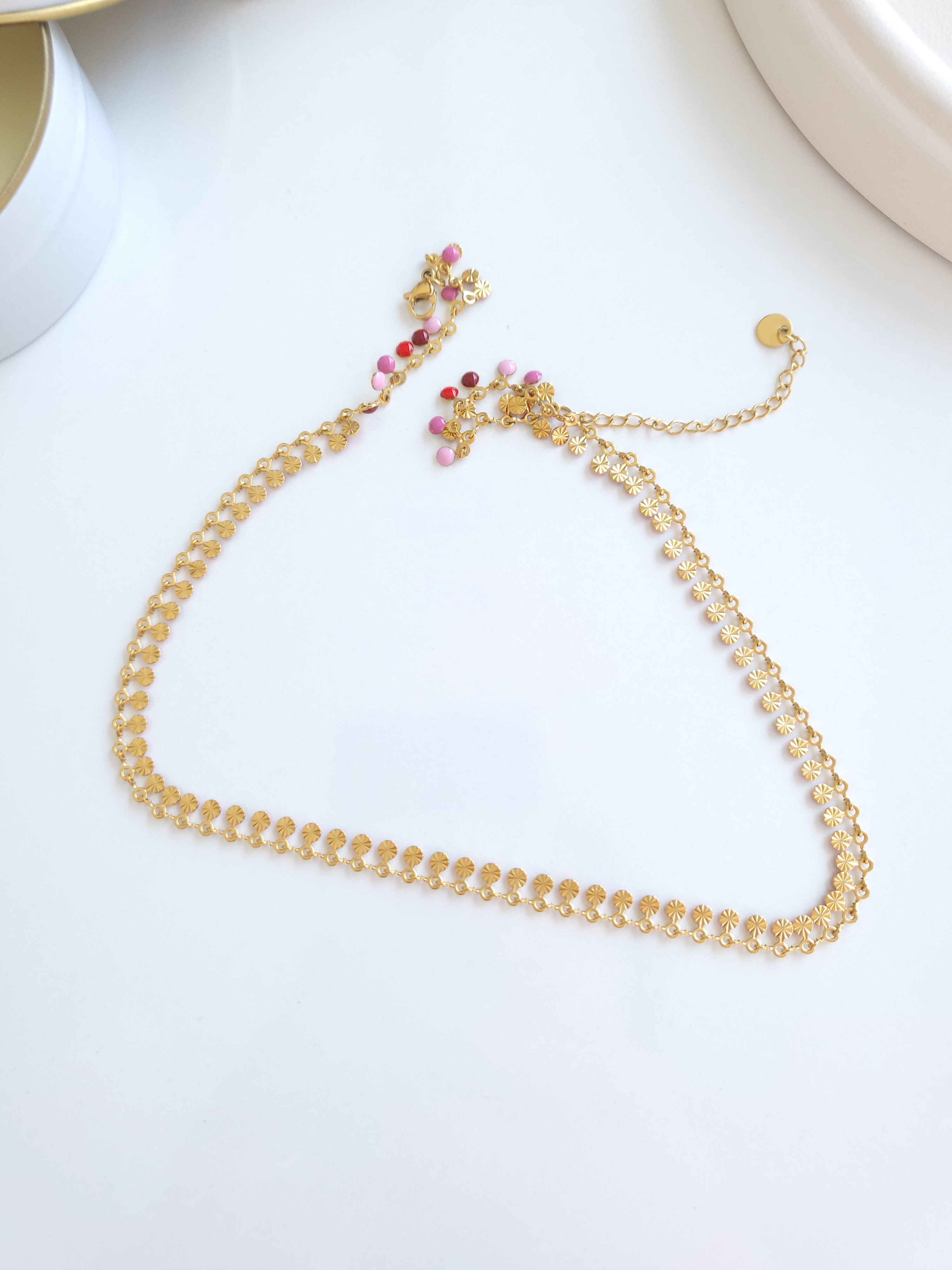Çelik Gold Colourful Seri Kolye