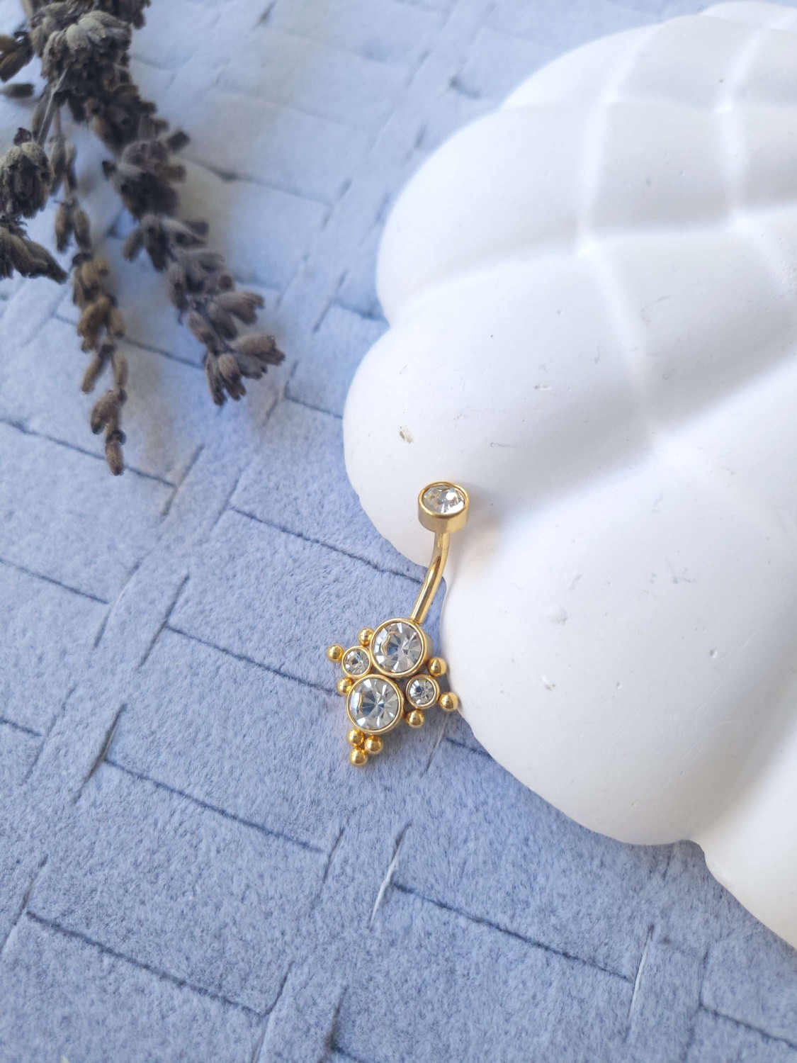 Çelik Gold Göbek Piercing