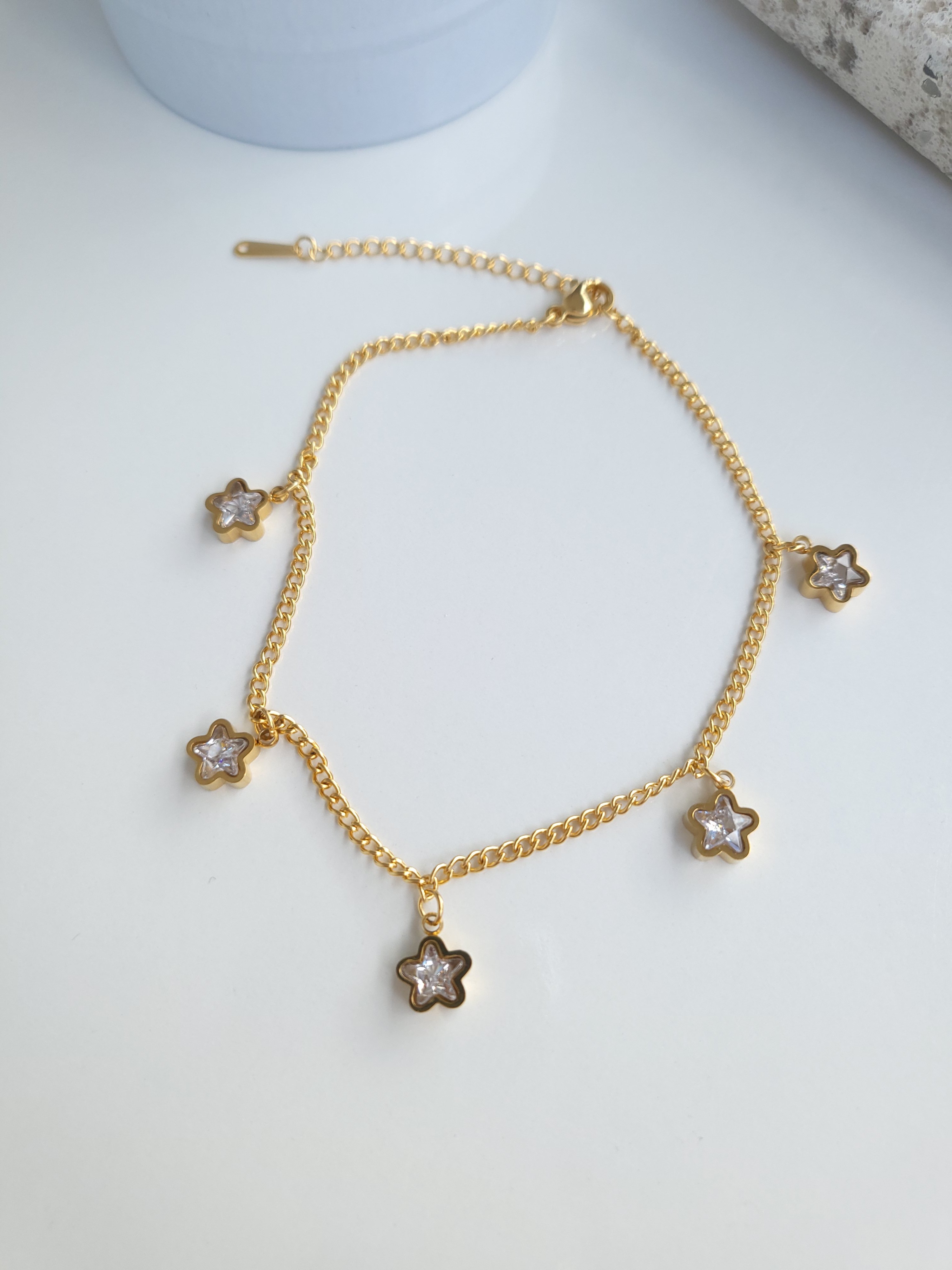 Çelik Gold Diamond Yıldız Halhal