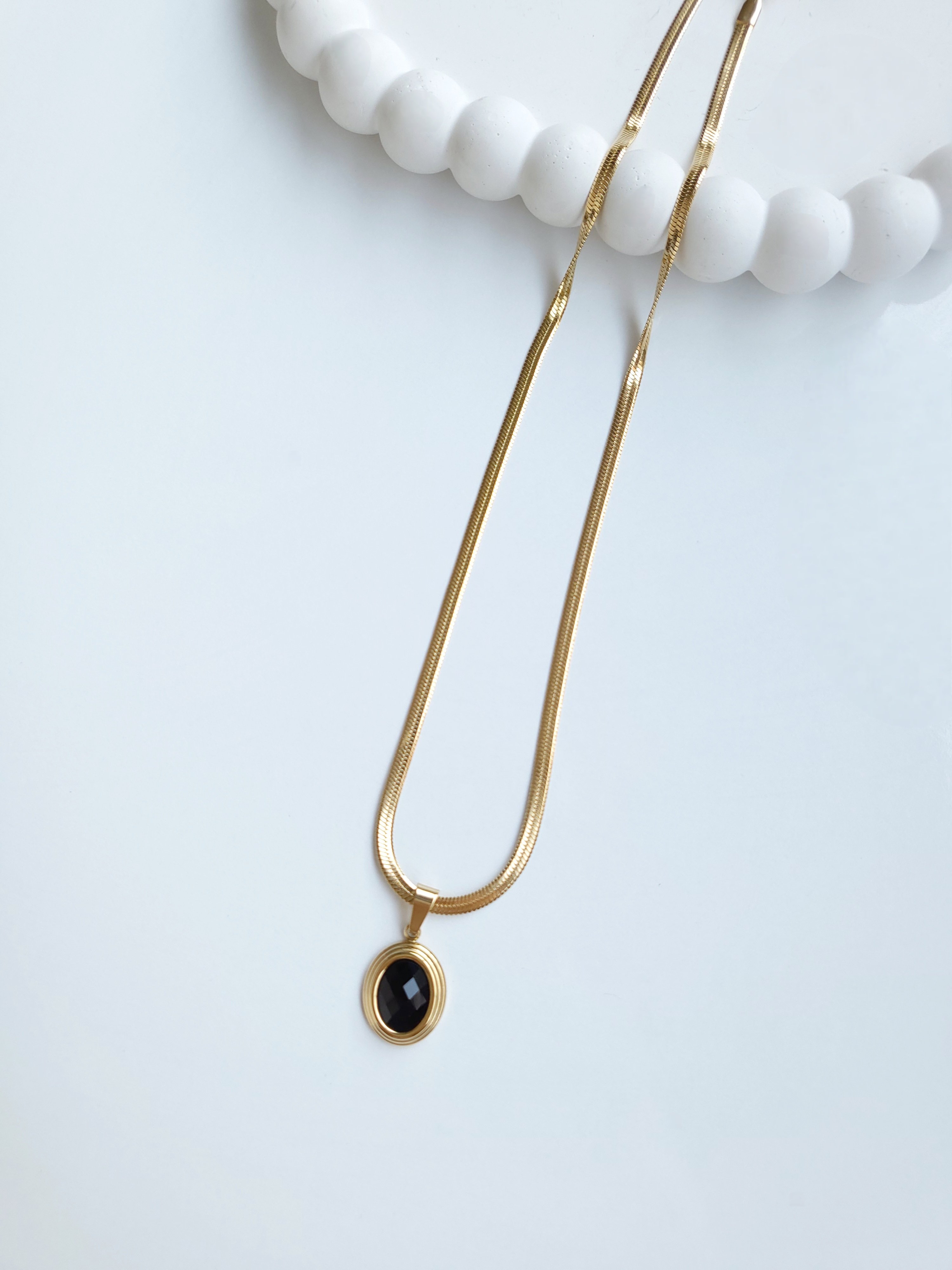 Çelik Gold Vintage Kolye