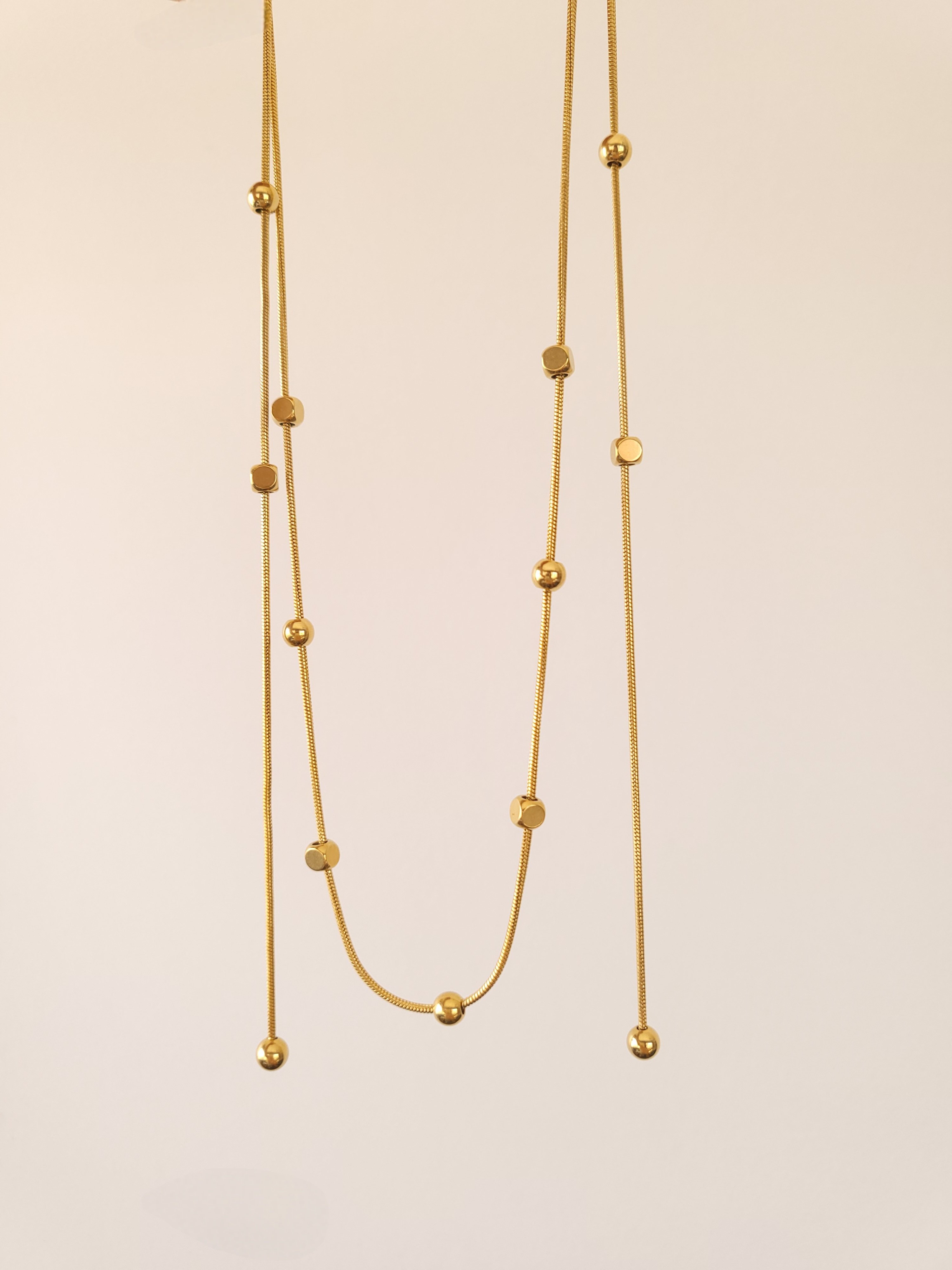 Çelik Gold Fashion Kolye