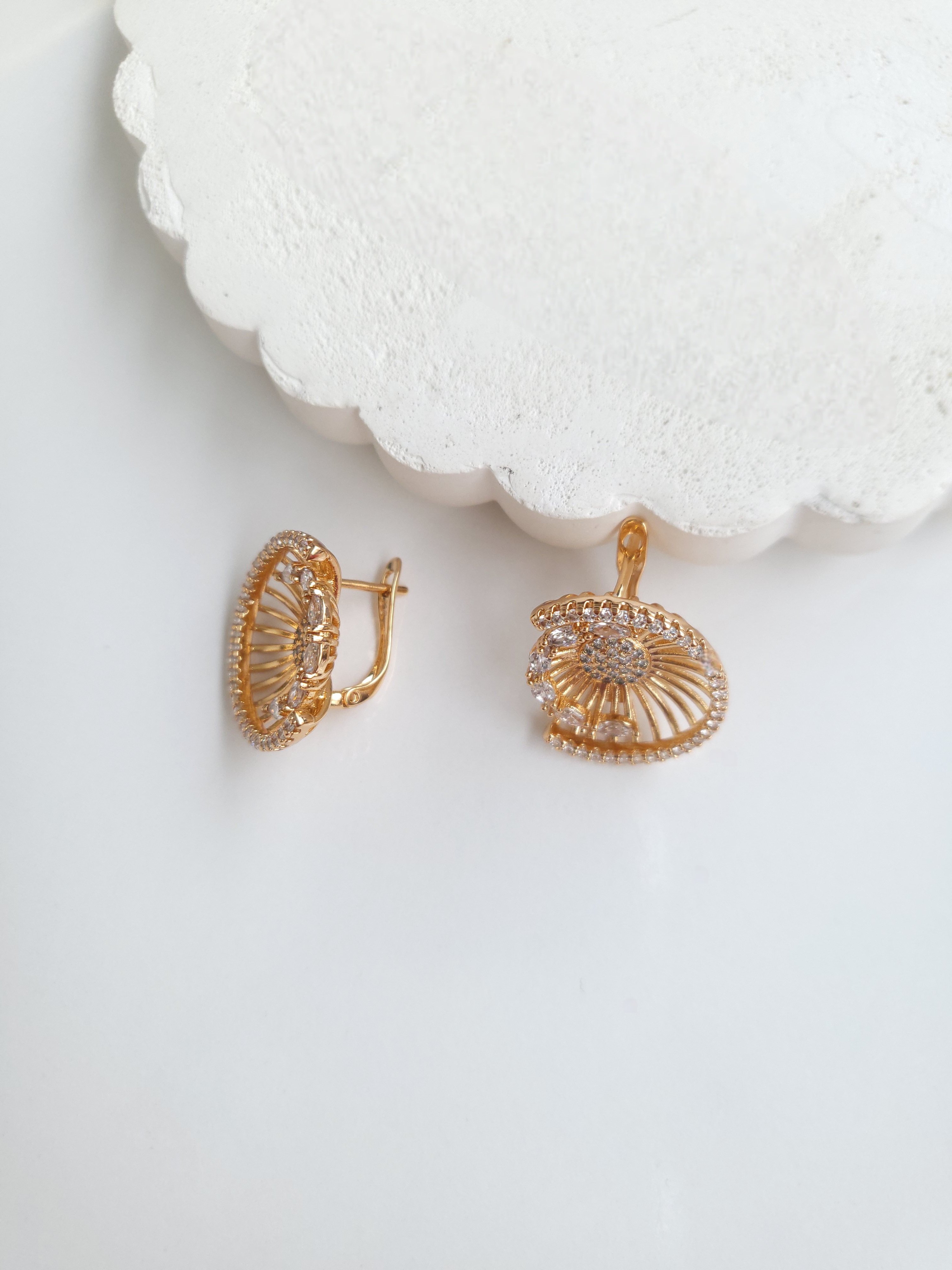 Xuping Rose Gold Taşlı Küpe