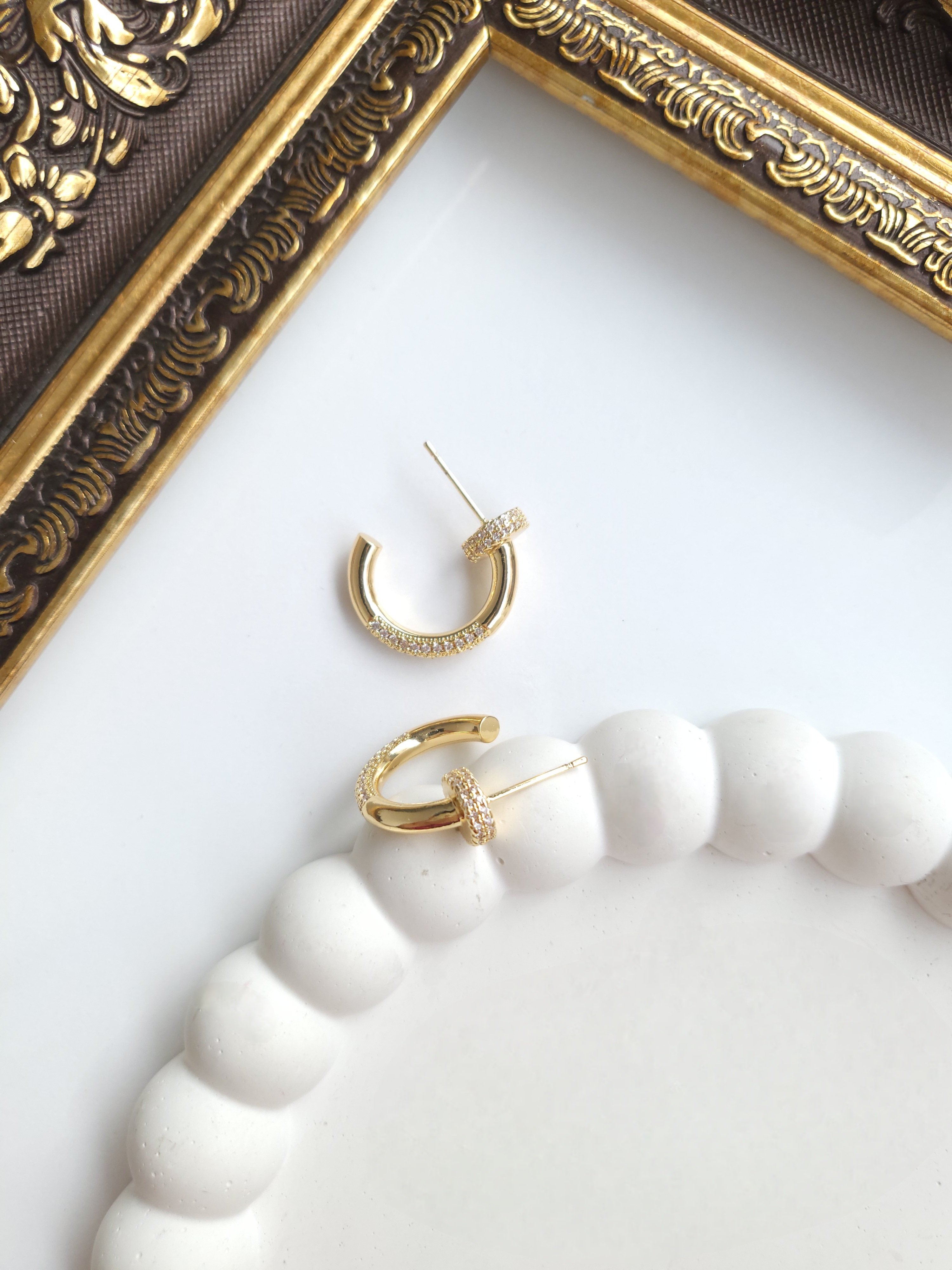Çelik Gold Fashion Küpe