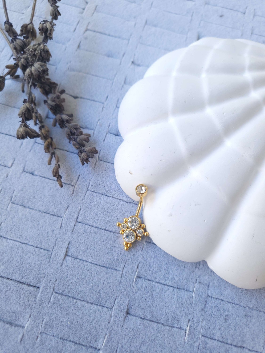 Çelik Gold Göbek Piercing