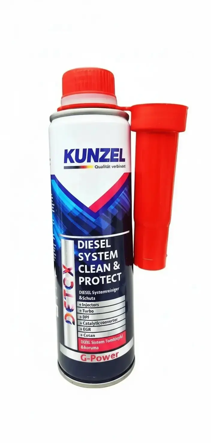 KUNZEL DETOX DİZEL SİSTEM TEMİZLEME VE KORUMA G-POWER 300 ML
