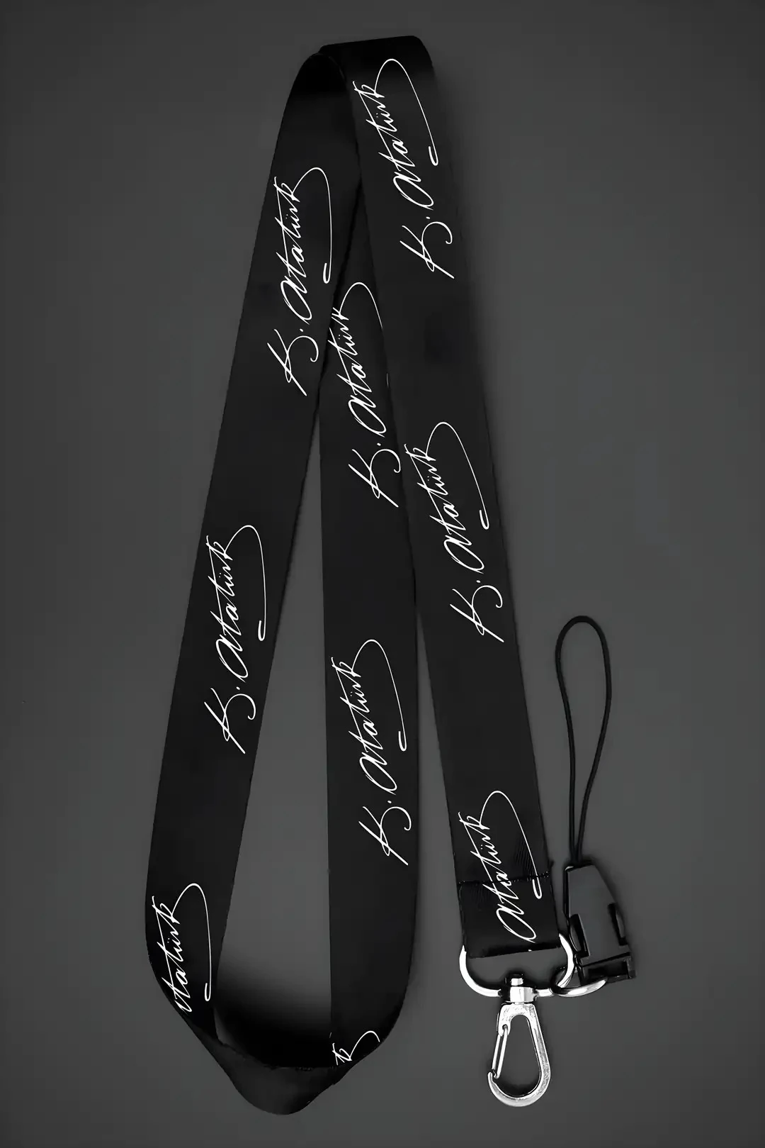 Boyun Askı İpi Kimlik Kartı ve Telefon Askısı (ASK0016-Mustafa Kemal Atatürk)