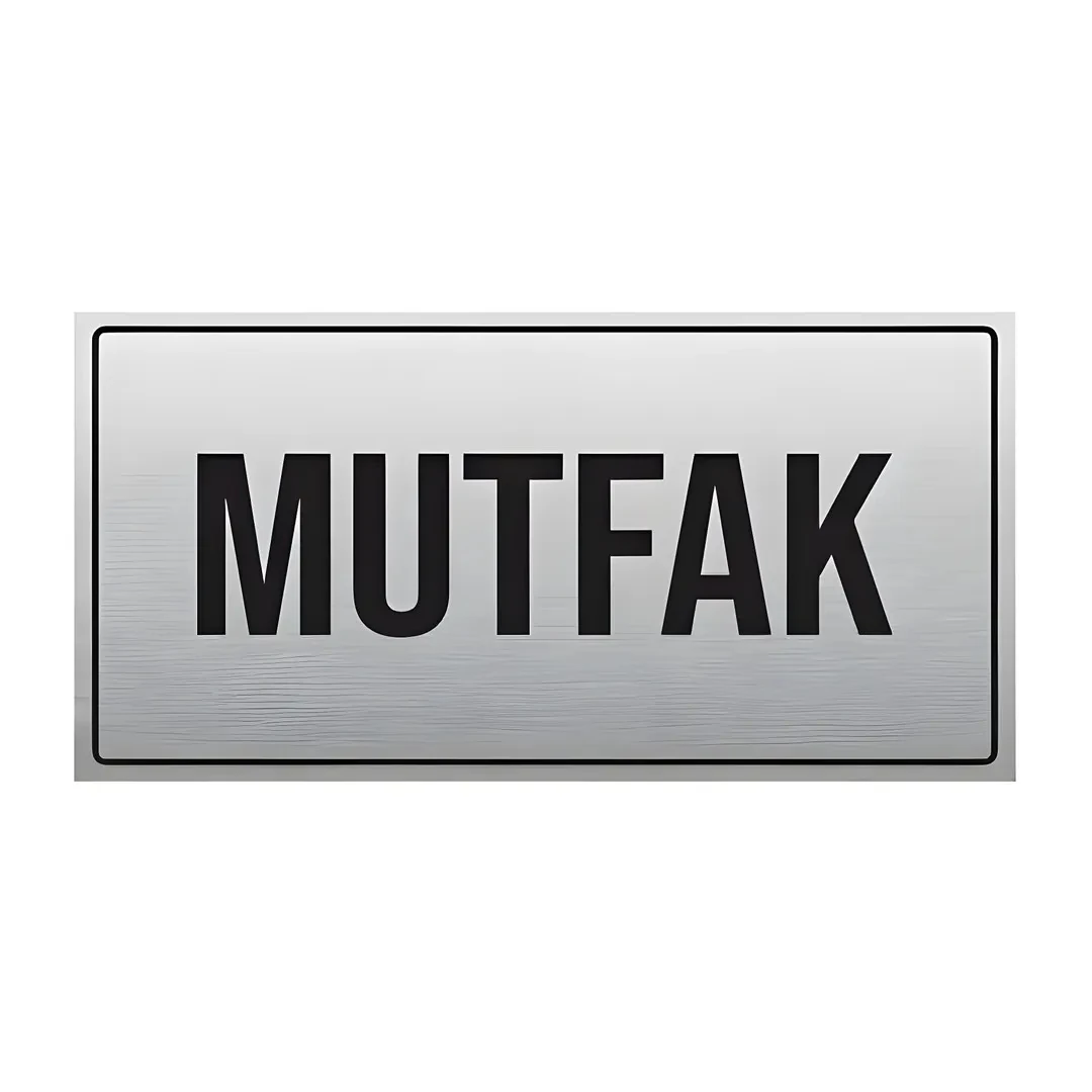 Mutfak Yönlendirme Levhası(10x20cm-Metal)