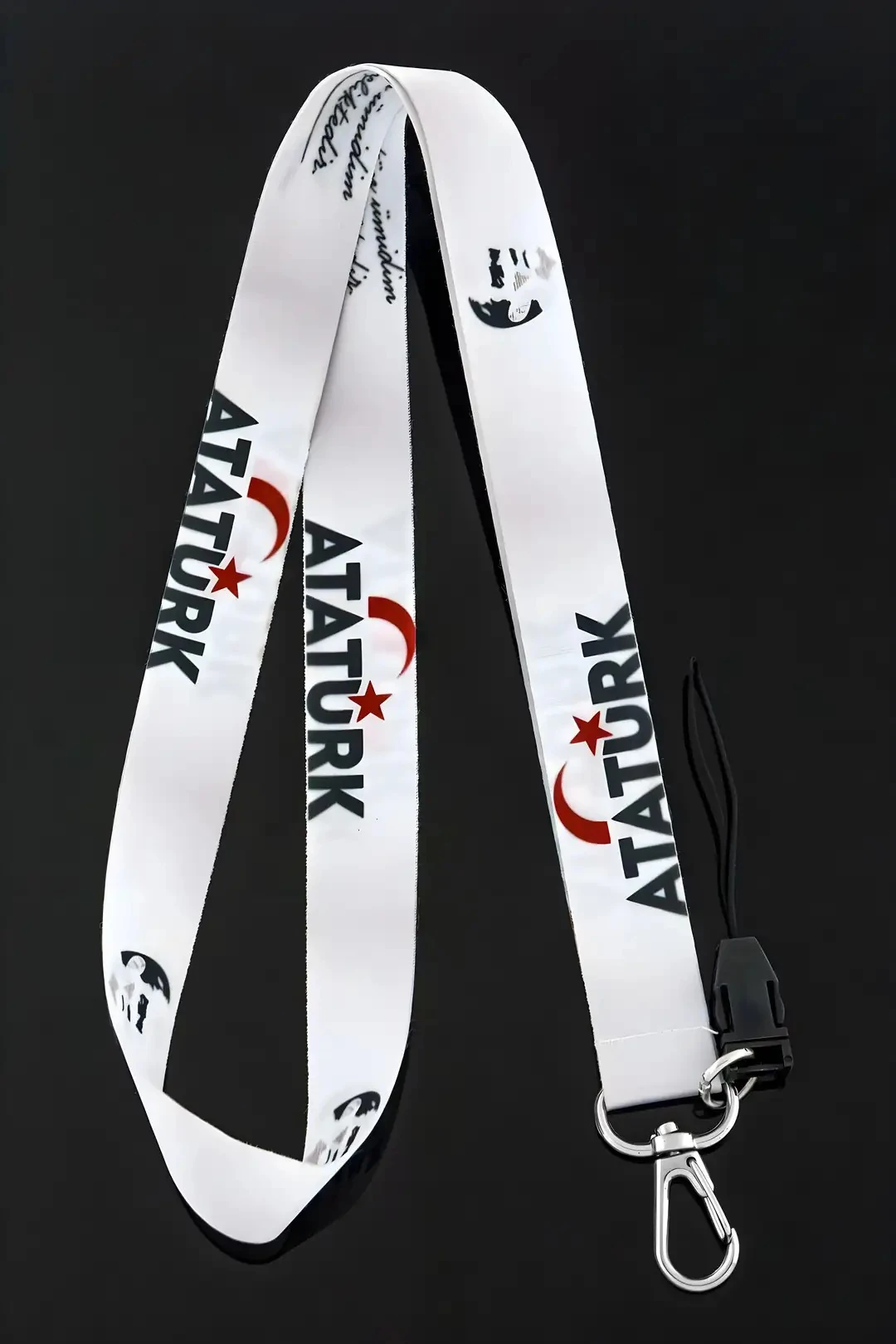 Boyun Askı İpi Kimlik Kartı ve Telefon Askısı (ASK0158-Mustafa Kemal Atatürk)