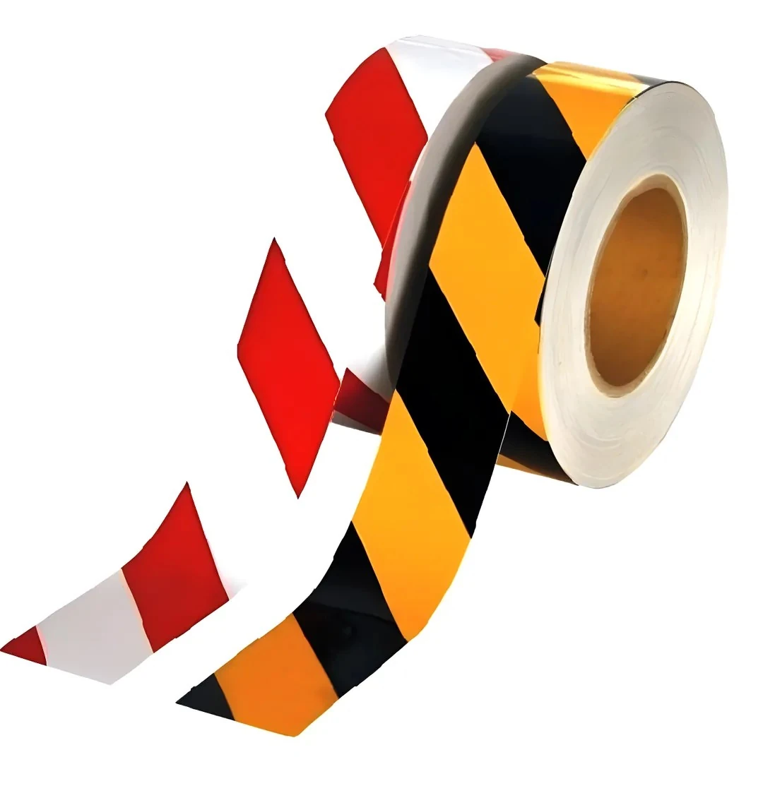 Reflektif Bant (5X46Mt Sarı/Siyah - Kırmızı Beyaz)