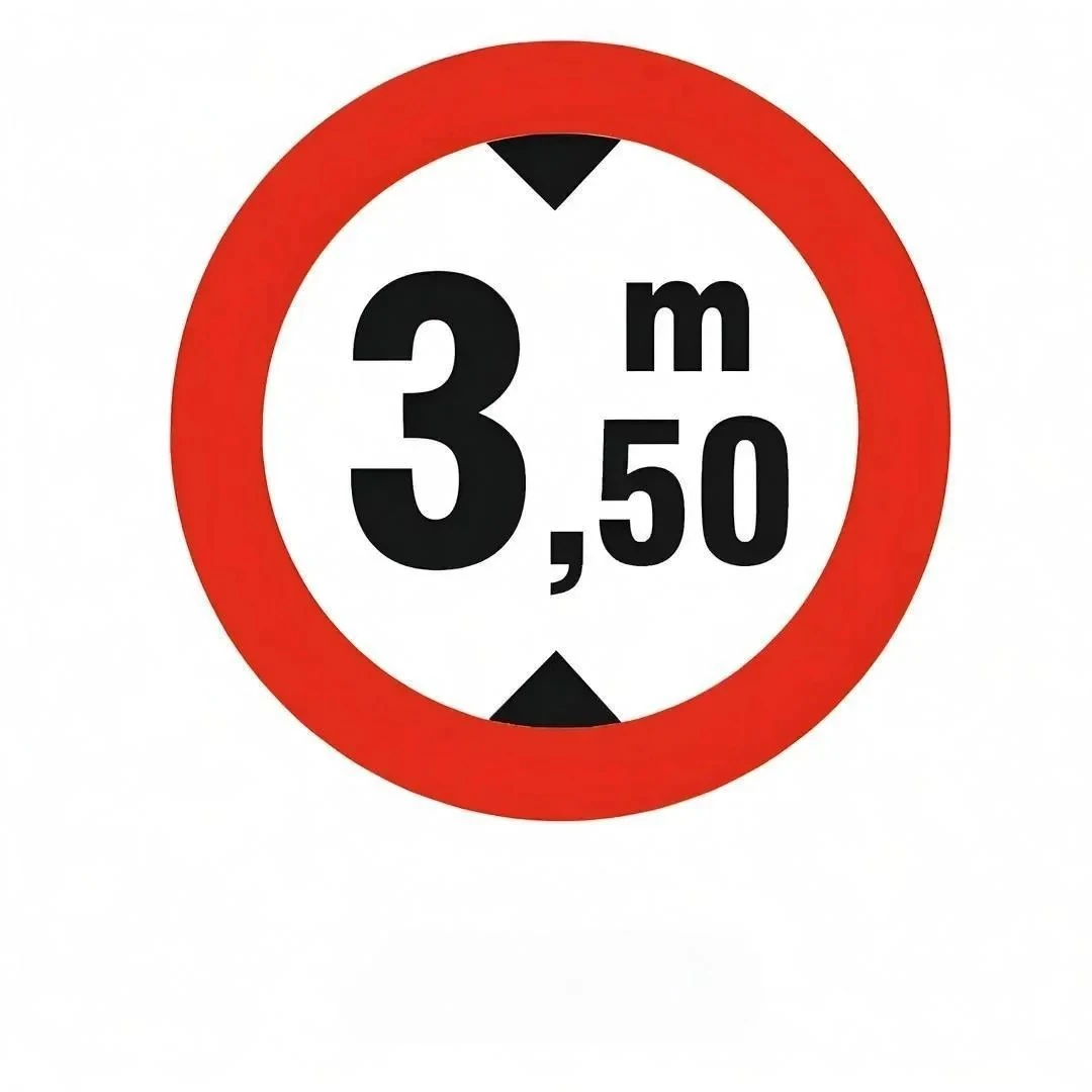 3.50M Den Fazla Taşıt Giremez Trafik Levhası