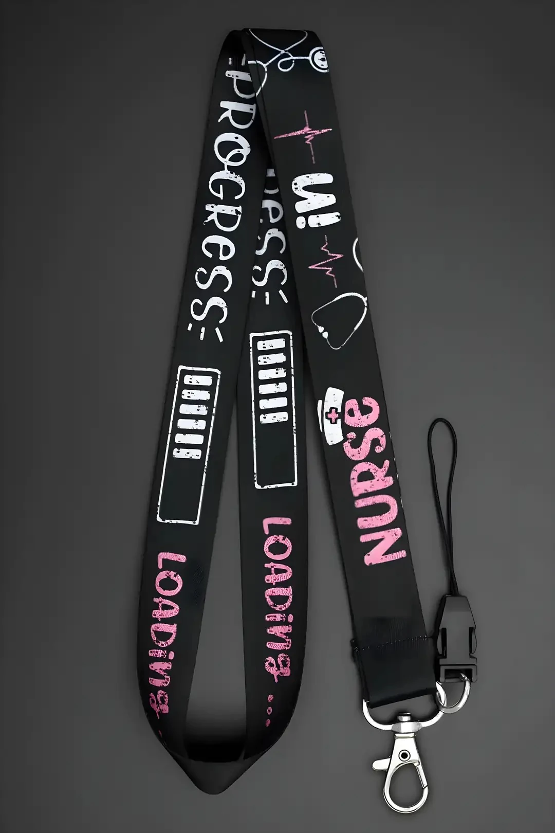 Boyun Askı İpi Kimlik Kartı ve Telefon Askısı (ASK0245-Hemşire Yaka Kartı )