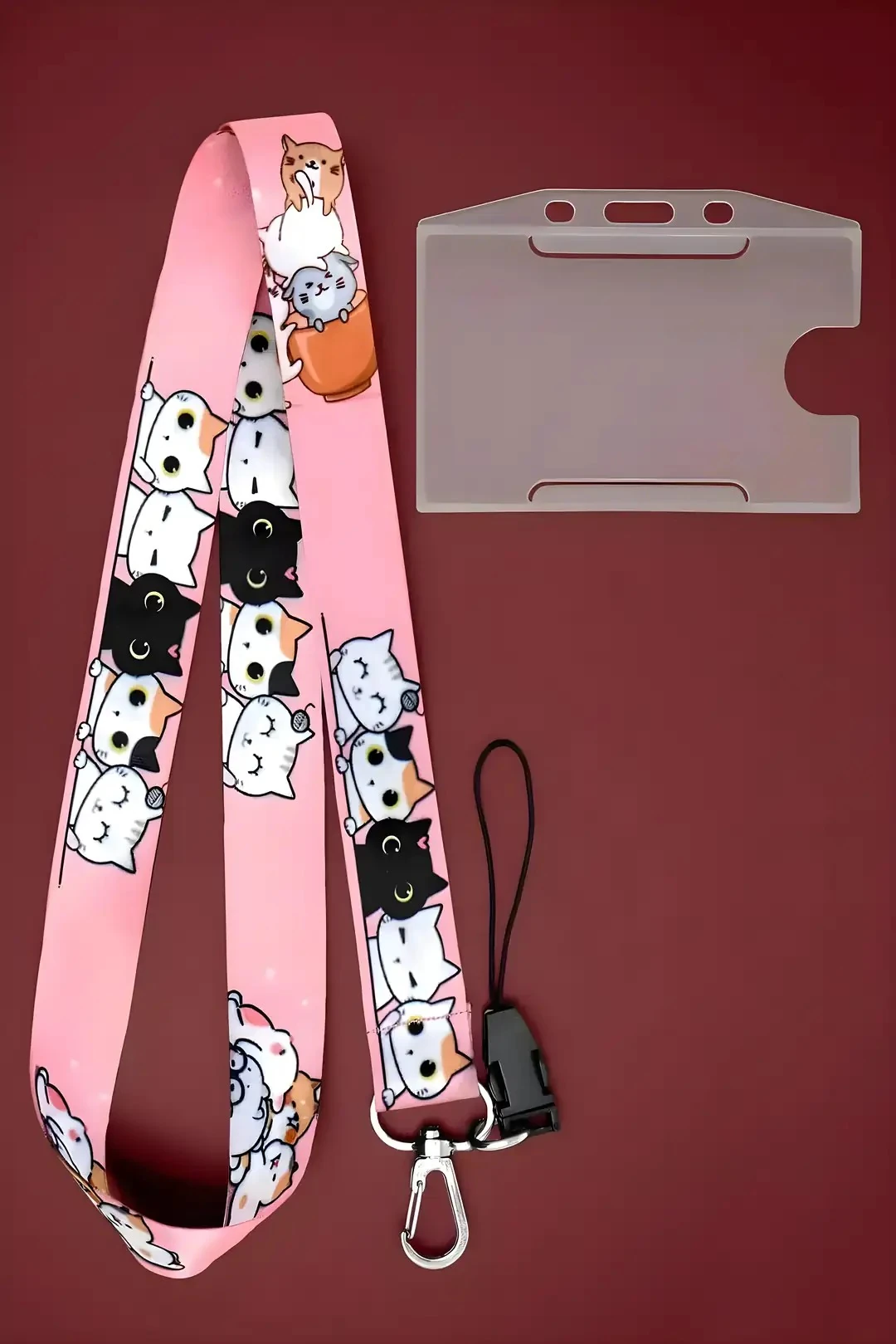  Boyun Askı İpi Telefon Askı İpi Kartlık( ASS0176-Yavru Kediler  )