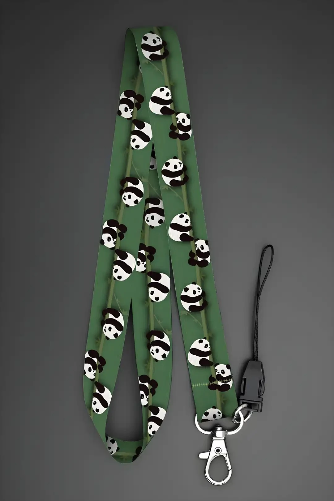 Boyun Askı İpi Kimlik Kartı ve Telefon Askısı ( ASK0100-Panda)