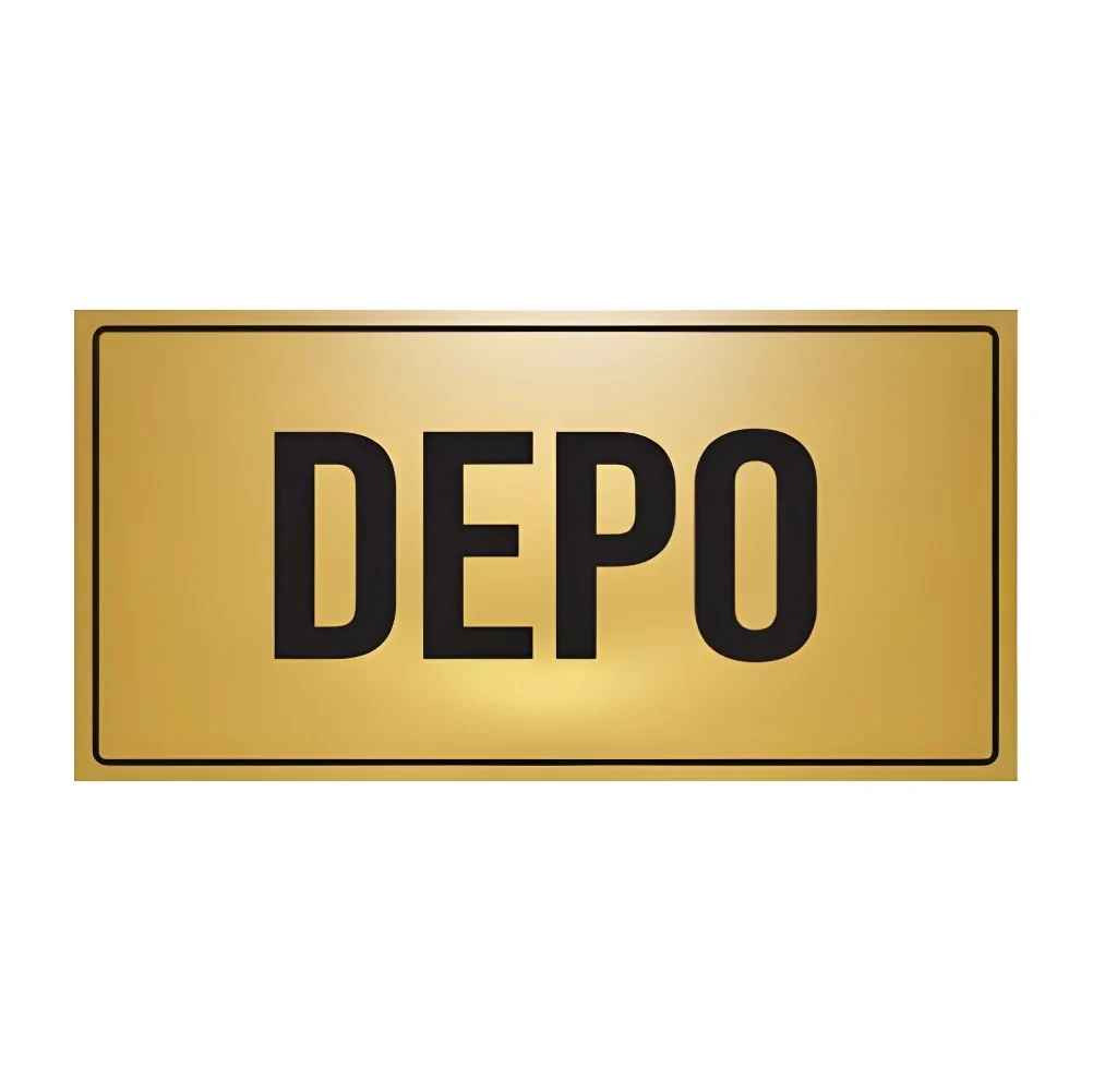 Depo Yönlendirme Levhası (10x20cm-Metal)