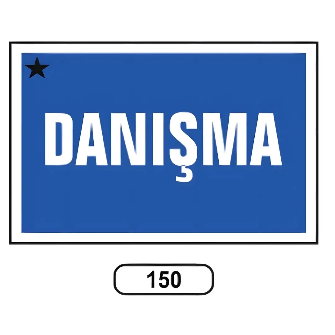 Danışma Levhası (17,5x25cm-plastik)