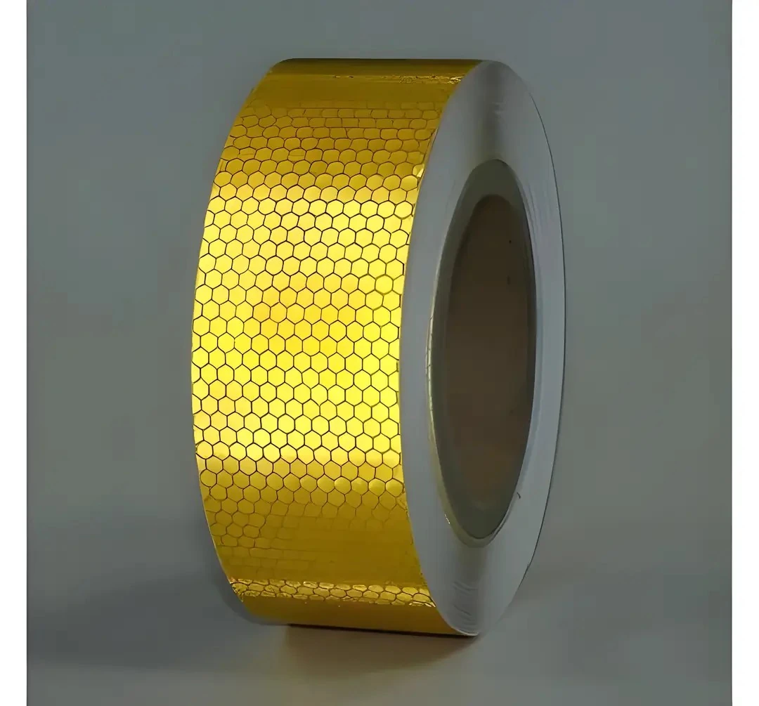 Bal Petekli Reflektif Bant (5X50m. Sarı-Kırmızı-Beyaz)