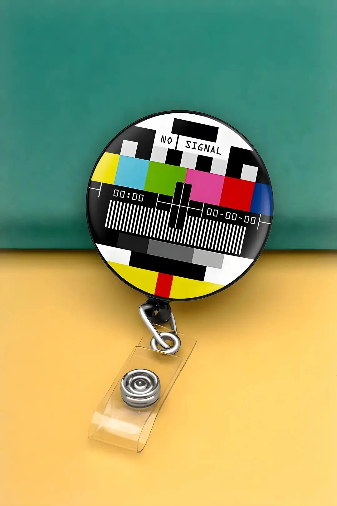  Buton Yoyo Yaka Kartlığı Kart Tutucu Yoyo Kartlık (MBY0064-Nostalji Sinyal Yok)