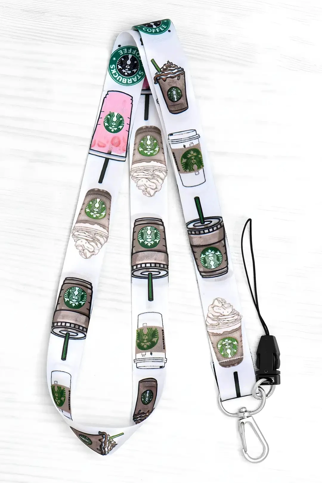 Boyun Askı İpi Kimlik Kartı ve Telefon Askısı (ASK0186-Kahve Yaka Kartı  )