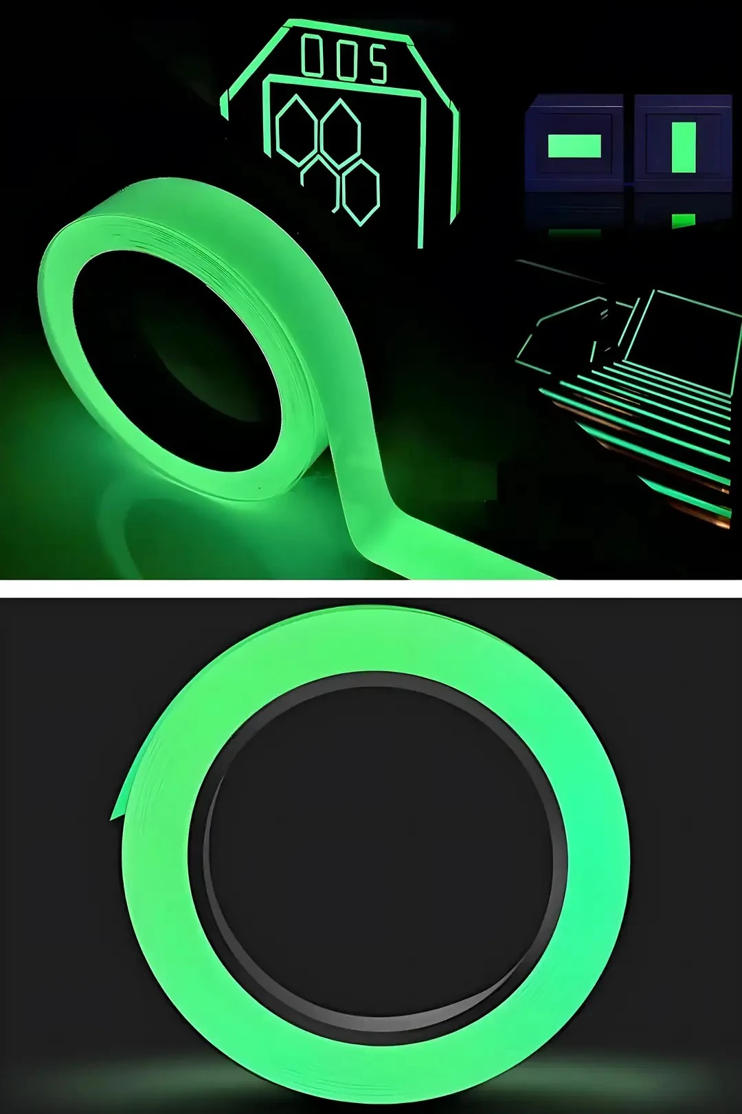 Karanlıkta Işık Veren Fosforlu Bant (5m)