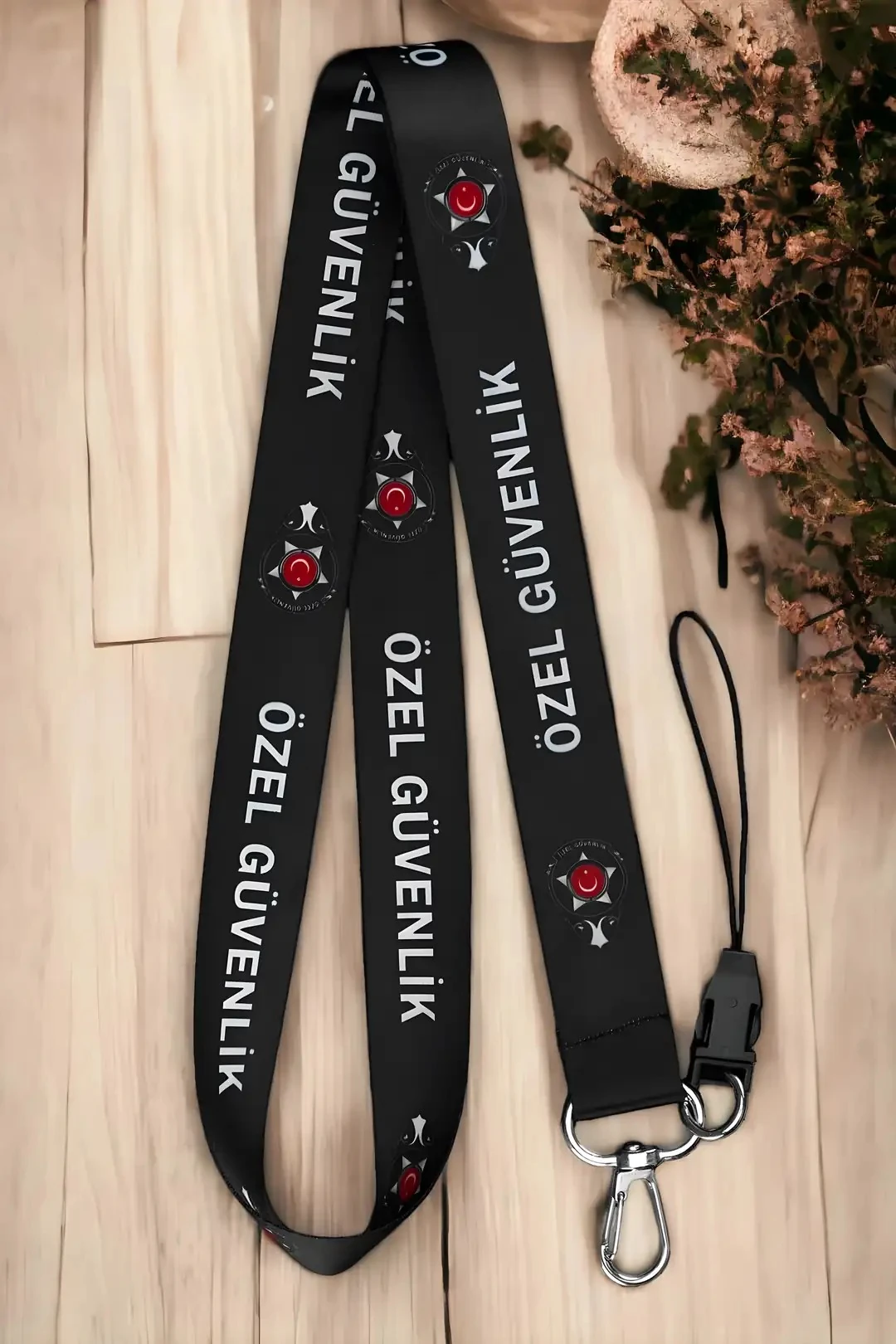 Boyun Askı İpi Yaka Kartı Kimlik Askısı Telefon Aksesuarı (ASK0309-Özel Güvenlik)