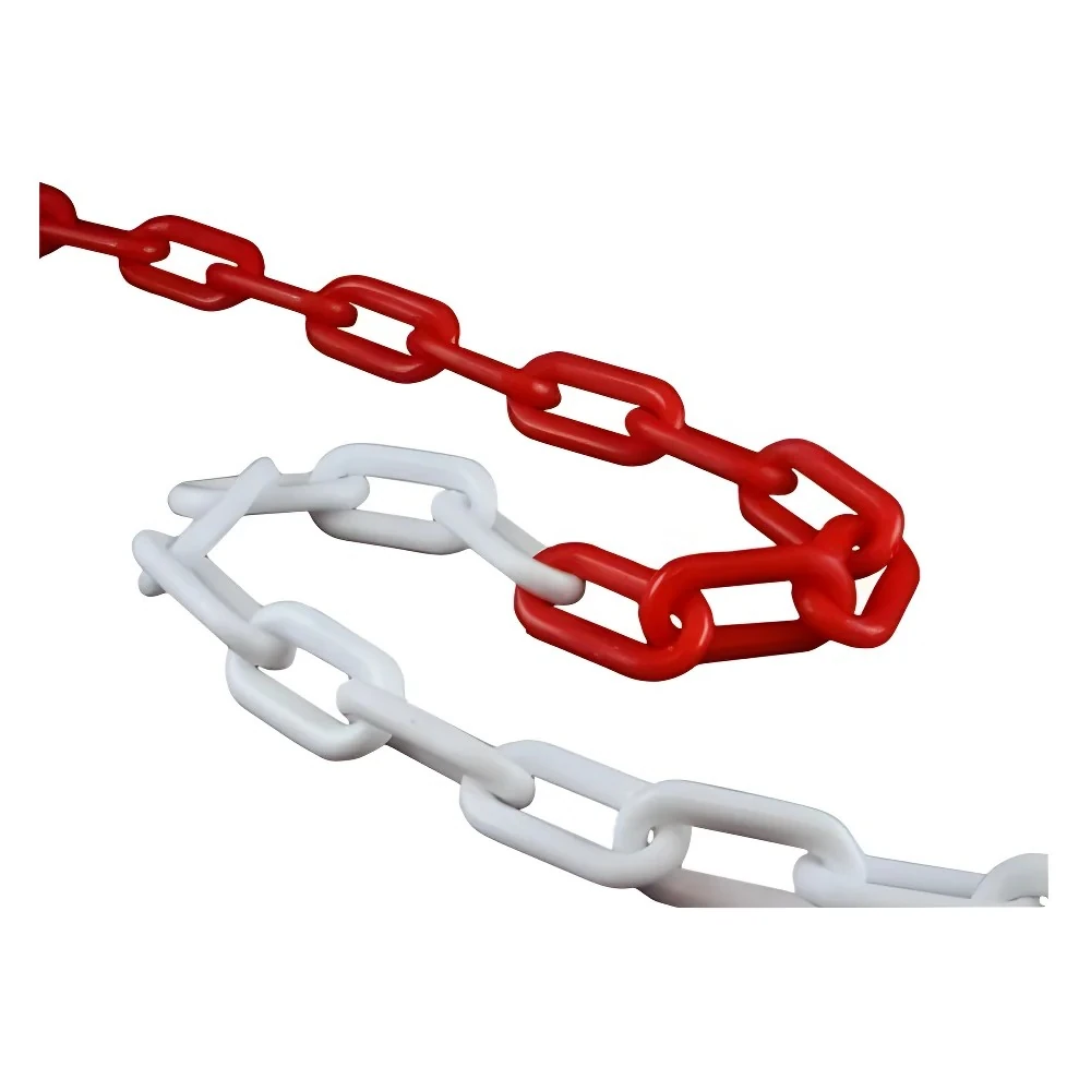 Plastik Zincir Trafik Duba Bariyer Zinciri ( kırmızı/beyaz ve sarı/siyah -5Metre)