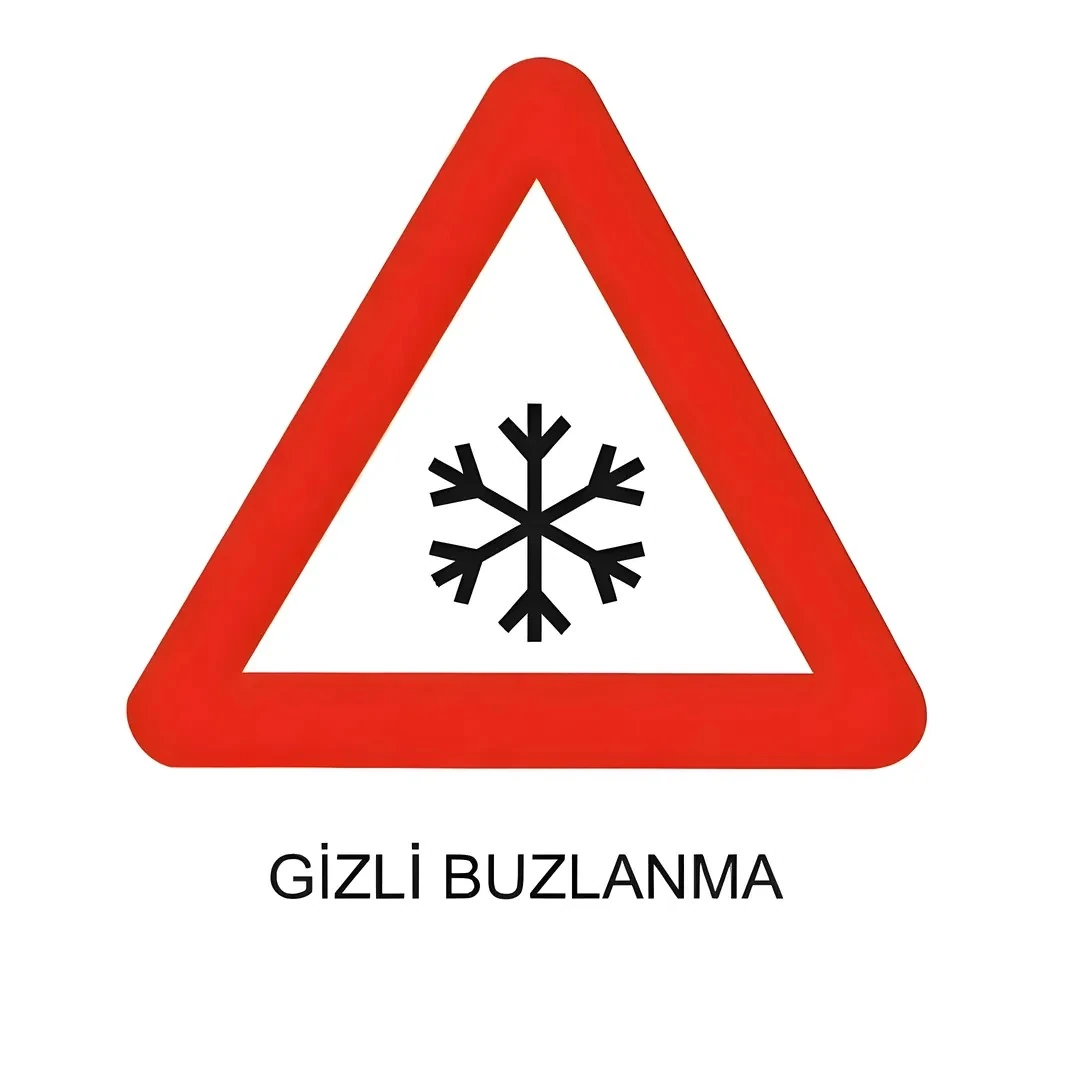 Gizli Buzlanma Trafik Levhası