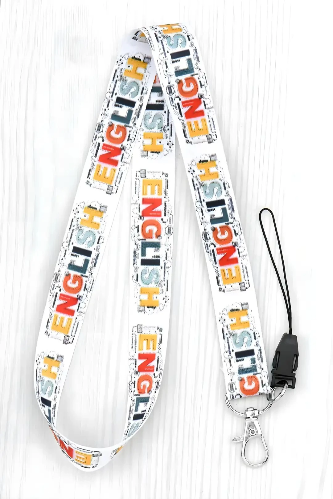 Boyun Askı İpi Kimlik Kartı ve Telefon Askısı ( ASK0072-English İngilizce)