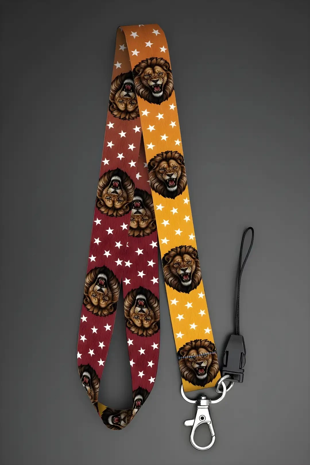 Boyun Askı İpi Yaka Kartı Kimlik Askısı Telefon Aksesuarı (ASK0337-Aslan)