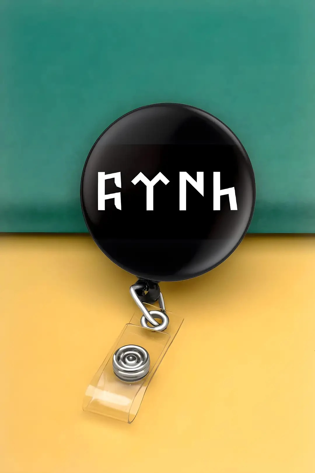  Buton Yoyo Yaka Kartlığı Kart Tutucu Yoyo Kartlık (MBY0009-Göktürk Türk)